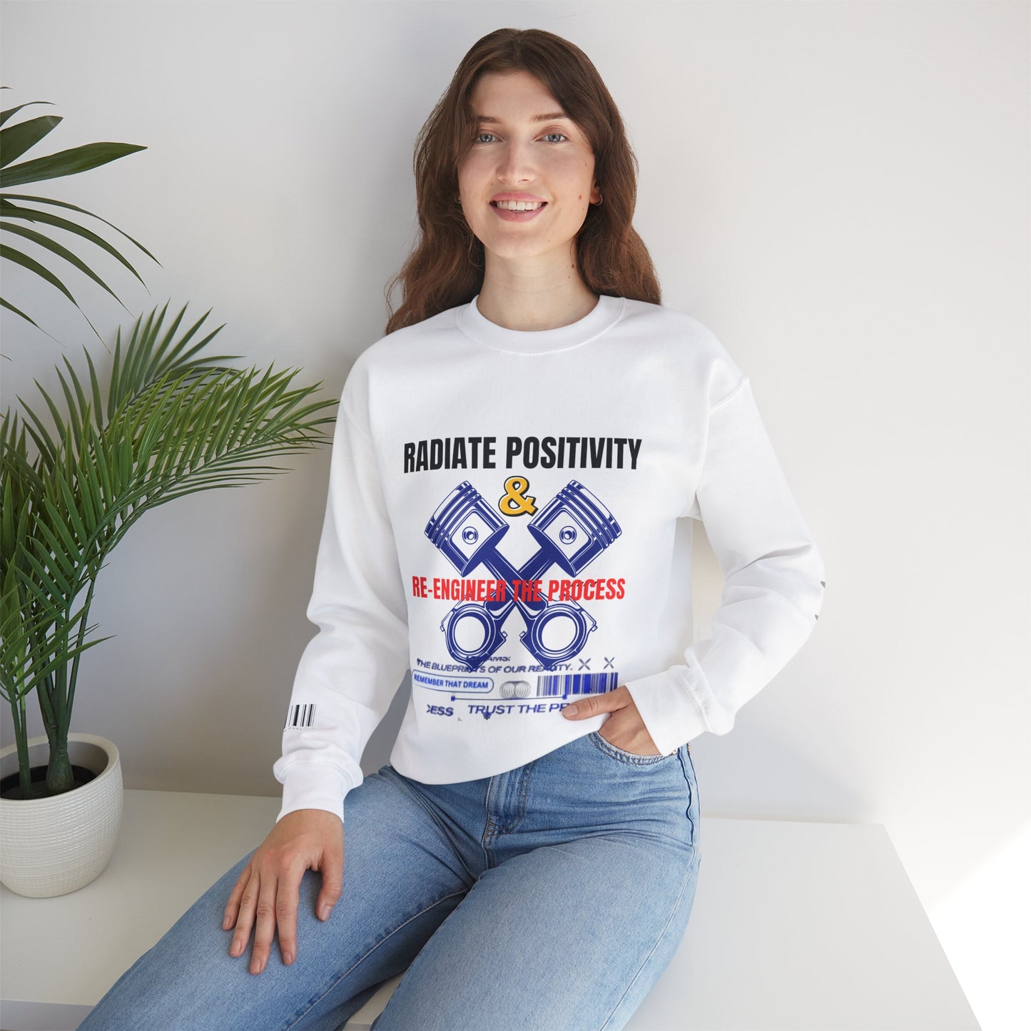Unisex Heavy Blend™ Crewneck Sweatshirt_ N2+ Series UHBCSS PT2WW003_ Limited Edition Pure Luxury by WesternWaves: