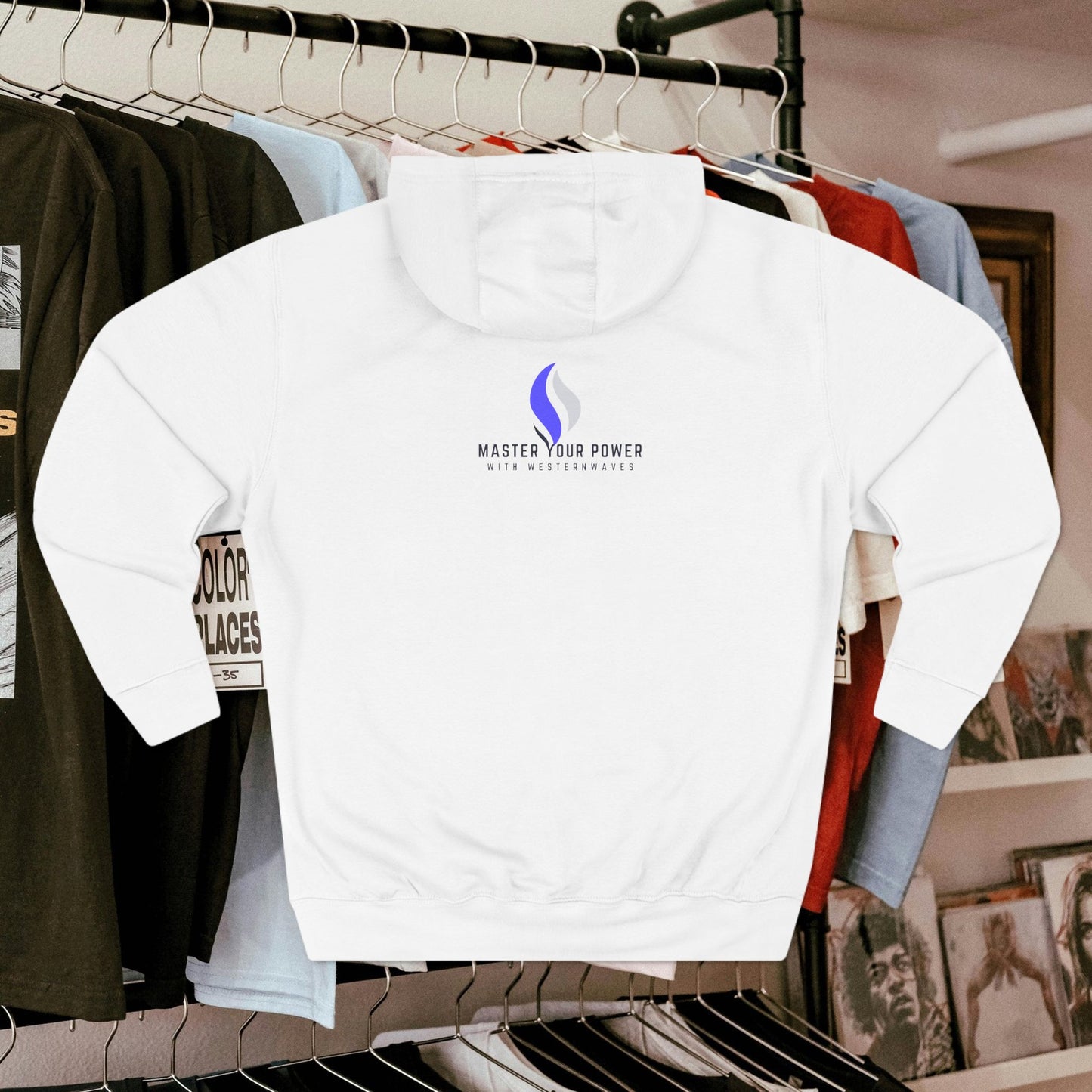 Three-Panel Fleece Hoodie_ N3+ Series PFH PT2WW001_ Limited Edition Sustainable Fashion by WesternWaves: