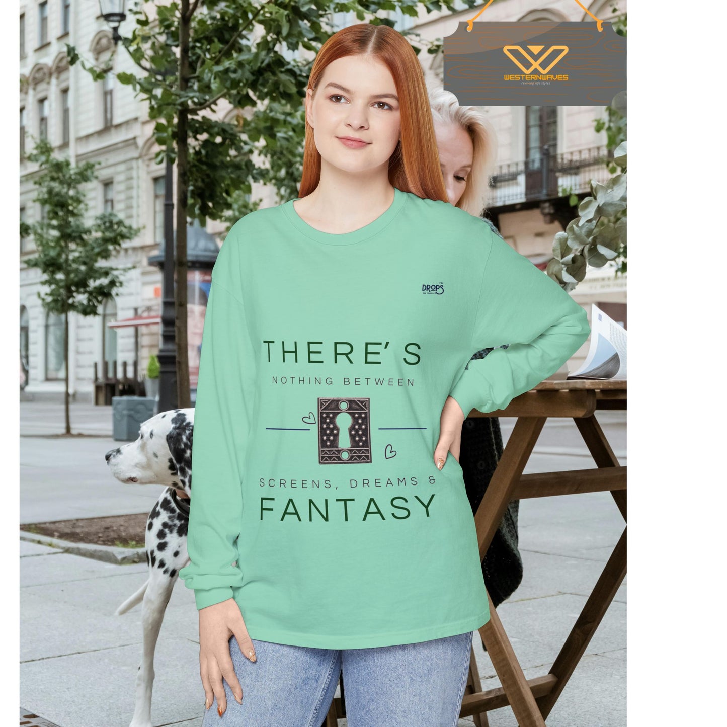 Unisex Long Sleeve T-Shirt_ N7+ Series USLSTSHIRT PT2WW001_ Limited Edition Trendy Vibes by WesternWaves: