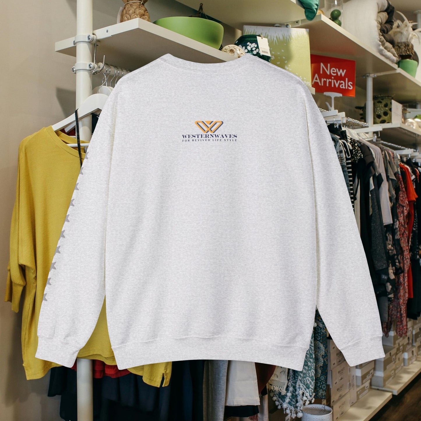 Unisex Heavy Blend™ Crewneck Sweatshirt_ N2 Series JBRW PT2WW001_Limited Edition Pure Luxury by WesternWaves: