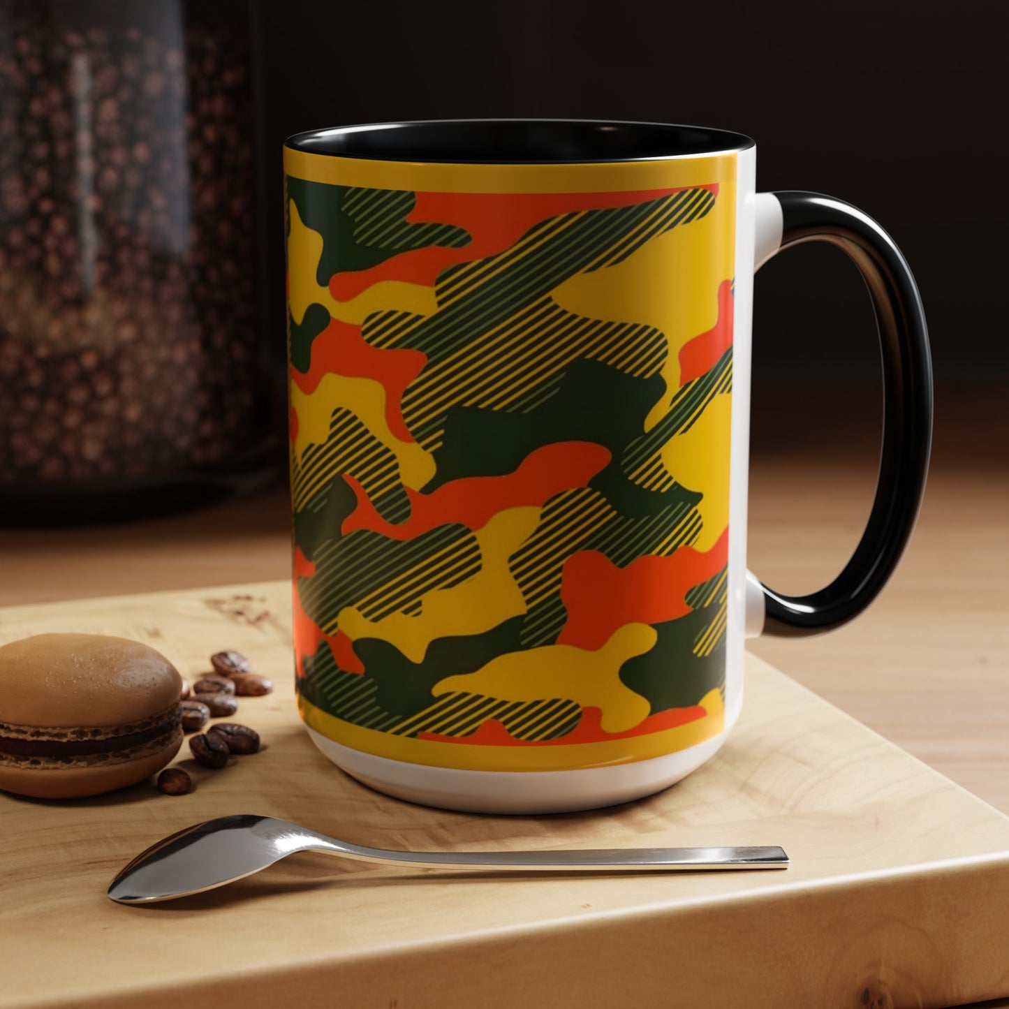Accent Coffee Mug 11oz, 15 oz_ N2 Series ACM11OZ PT2WW001_ Vibrant Limited Edition Design by WesternWawes