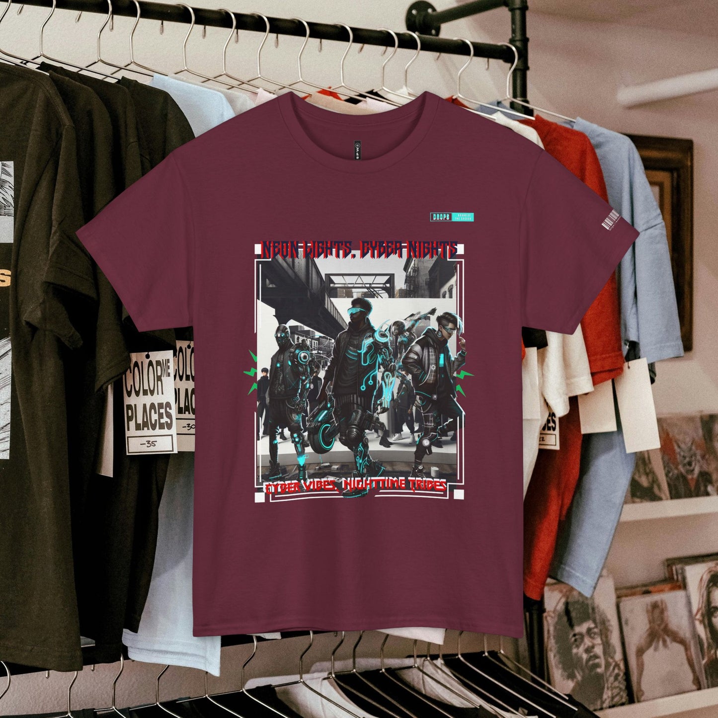 Unisex Heavy Cotton Tee_ N8+ Series USHOSTEE_ PT2WW003_ 01 Oct 2025_ Limited Edition Casual Wear by WesternWaves: