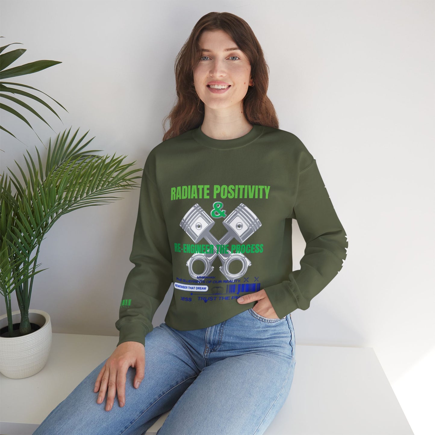 Unisex Heavy Blend™ Crewneck Sweatshirt_ N3+ Series UHBCSS PT2WW006_ Limited Edition Pure Luxury By WesternWaves: