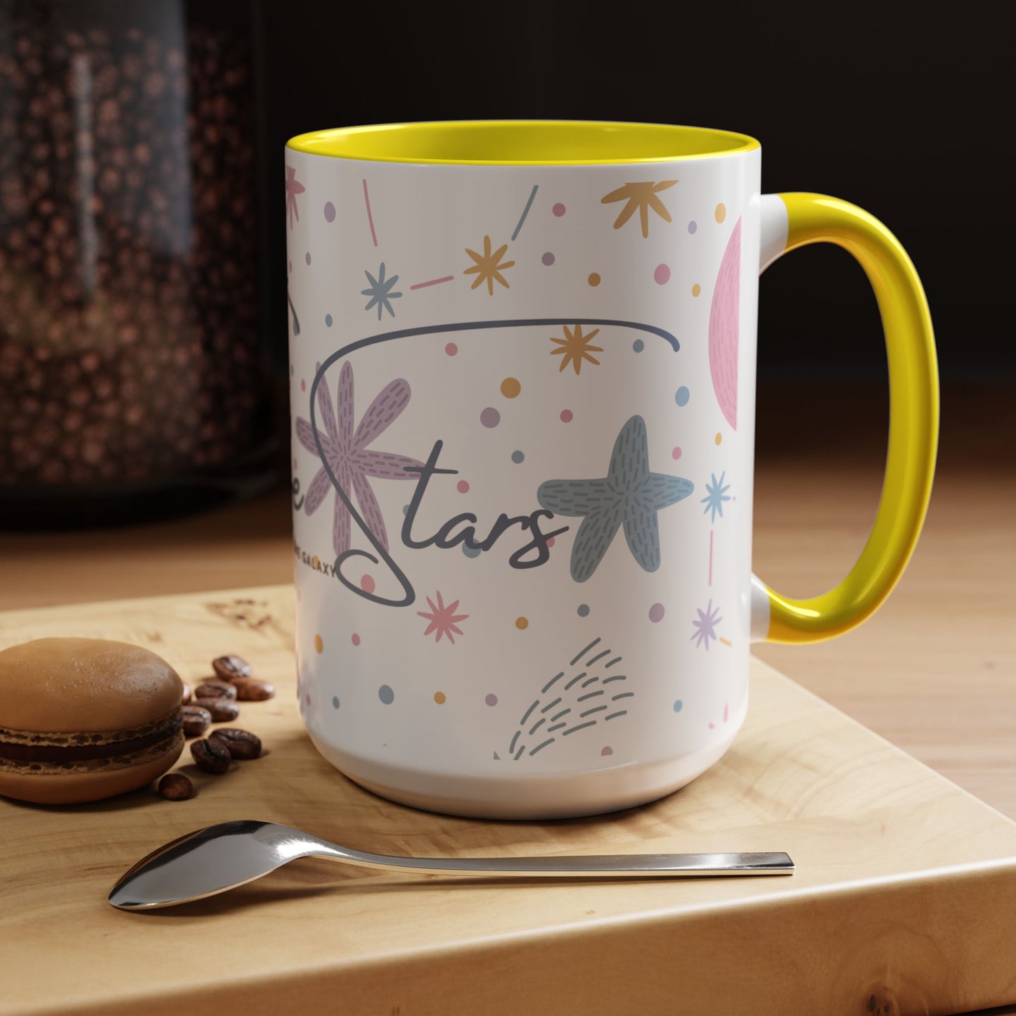 Accent Coffee Mug (11, 15oz) _ N3+ Series ACMUG PT2WW007_ Limited Edition Blend Style & Functionality by WesternWaves: