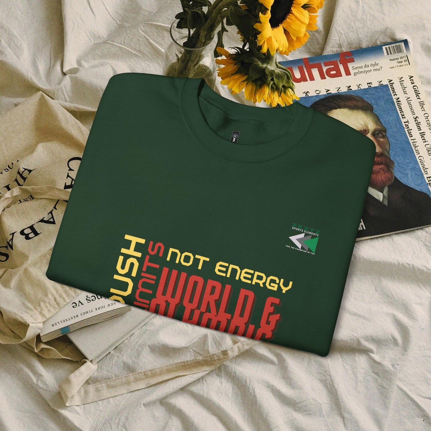 Unisex Heavy Blend™ Crewneck Sweatshirt_ N2 Sports Series UHBCSS PT2WW006_ Limited Edition ‘Zeztz’ Brand Sports Elements by WesternWaves:
