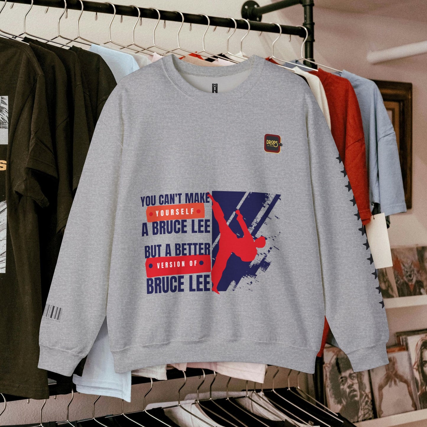 Unisex Heavy Blend™ Crewneck Sweatshirt_ N2 Sports Series UHBCSS PT2WW010_ Limited Edition ‘Zeztz’ Brand Sports Elements by WesternWaves: