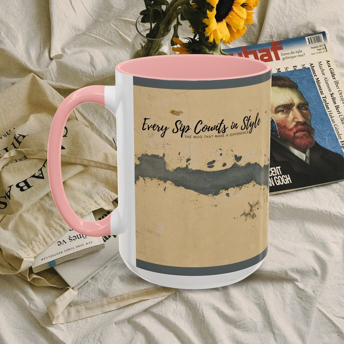 Accent Coffee Mug (11, 15oz) _ N3+ Series ACMUG PT2WW005_ Limited Edition Blend Style & Functionality by WesternWaves: