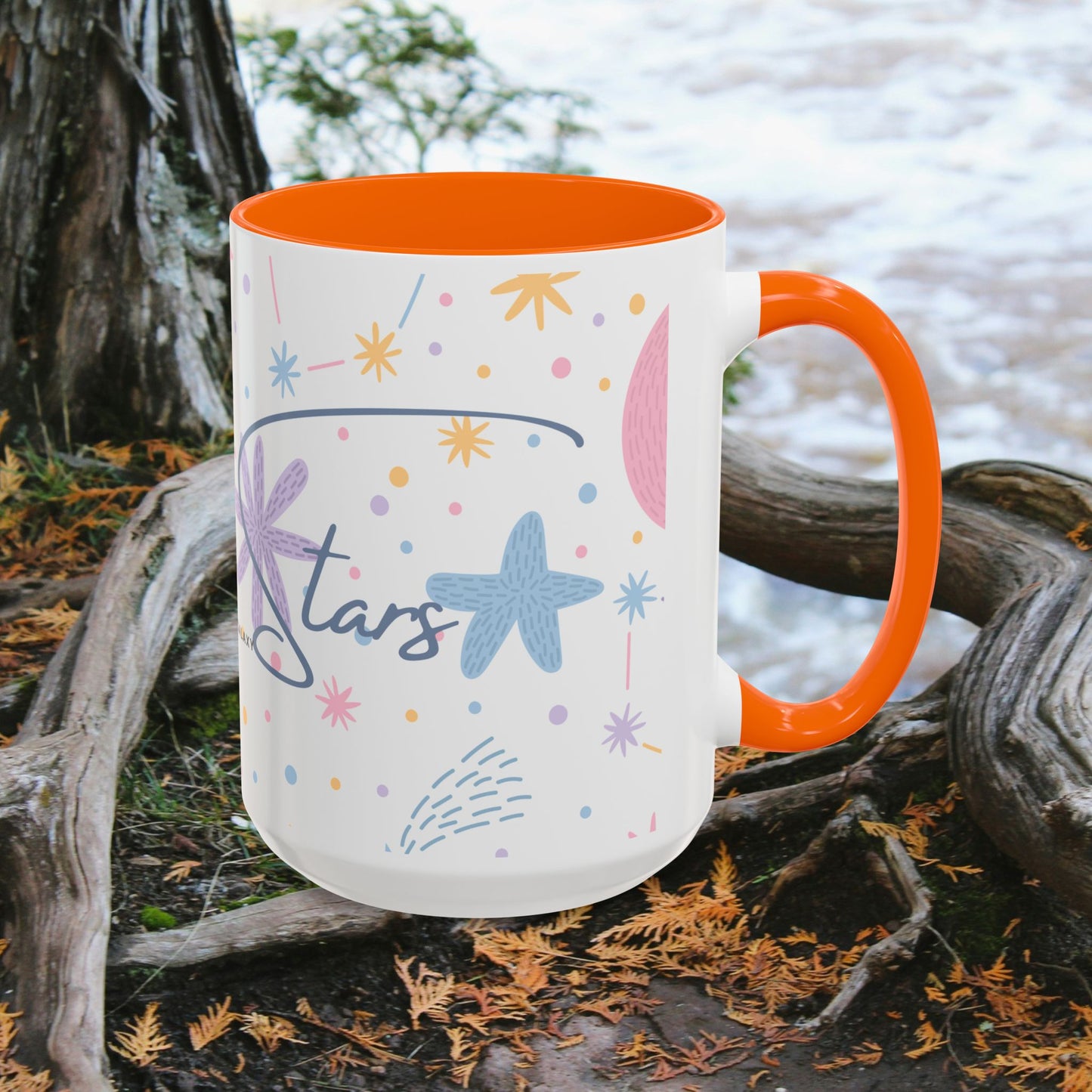Accent Coffee Mug (11, 15oz) _ N3+ Series ACMUG PT2WW007_ Limited Edition Blend Style & Functionality by WesternWaves: