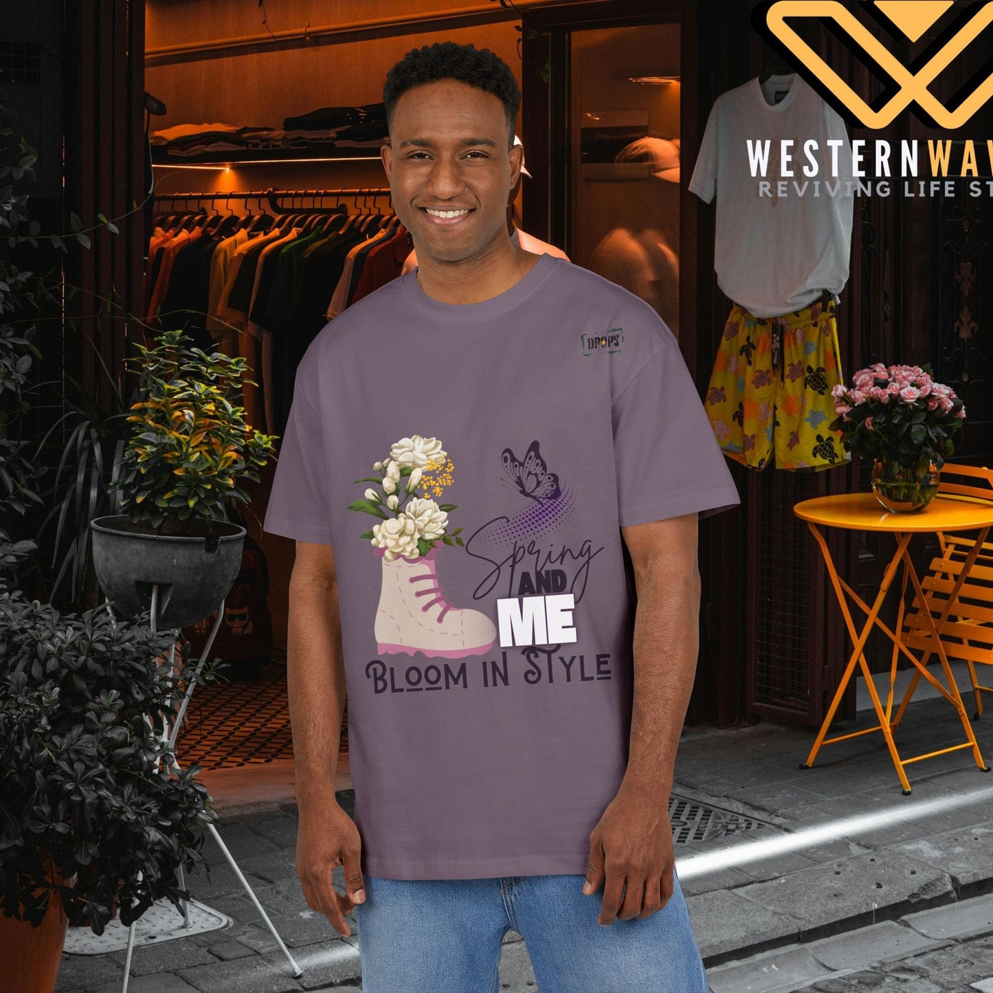 Unisex Oversized Tee_ N5+ Series USOSTEE PT2WW001_ Limited Edition by WesternWaves: