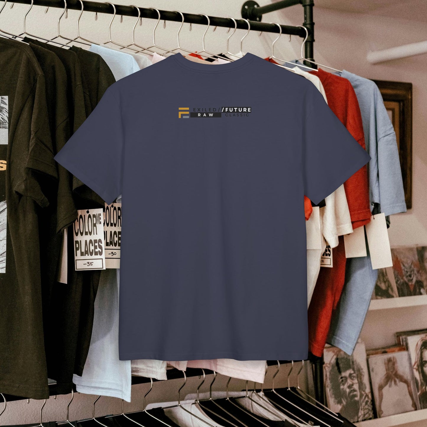 Unisex Heavy Oversize Tee_ Series N8 USHOSTEE PT2WW001_ Limited Edition Retro Casual Streetwear by WesternWaves: