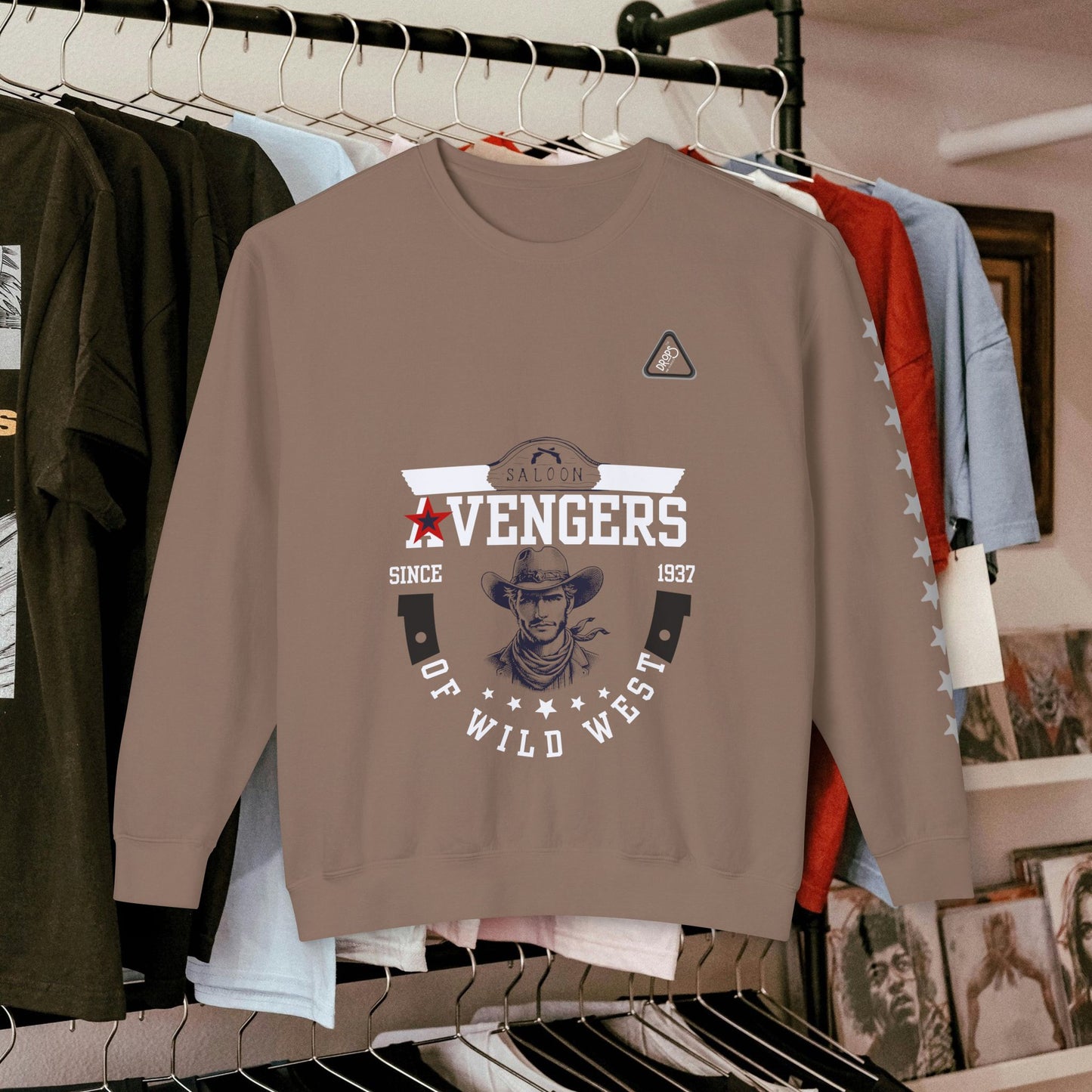 Unisex Lightweight Sweatshirt_ N7* Series USLWSS PT2WW002_ Limited Edition by WesternWaves: