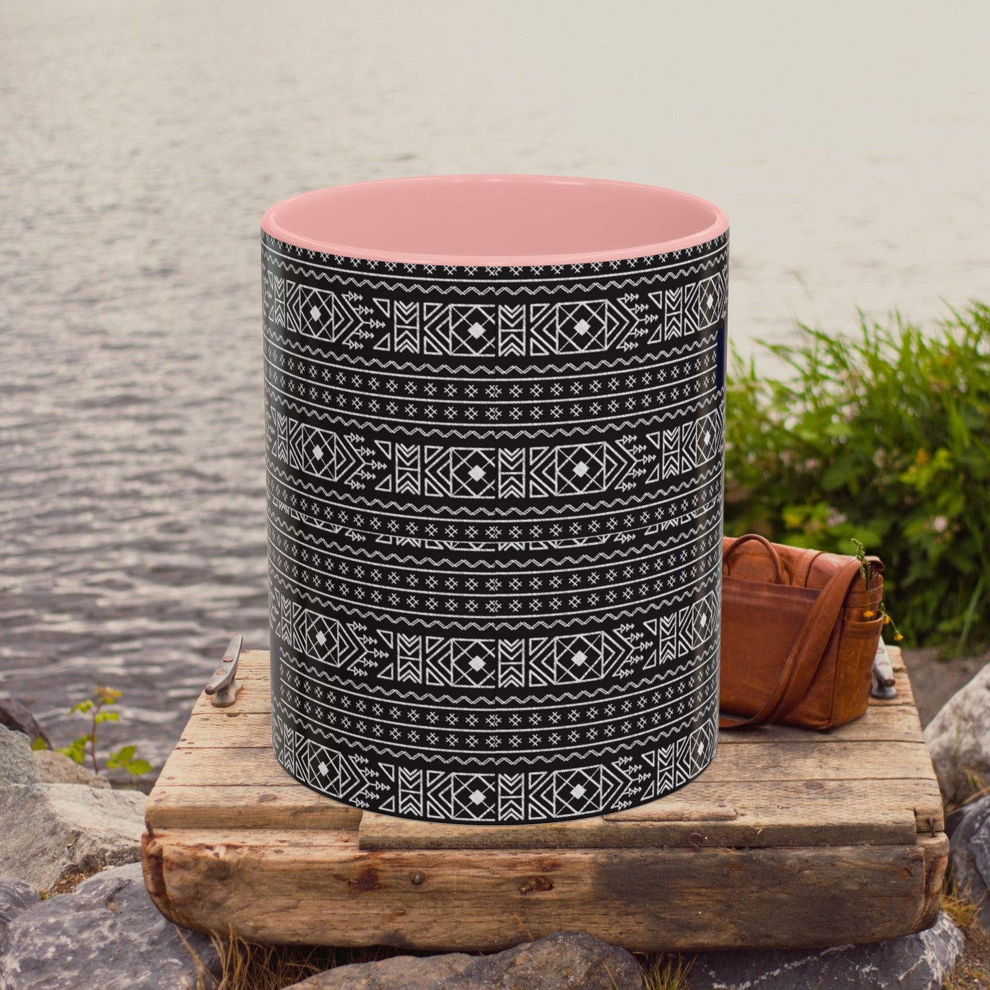 Accent Coffee Mug 11, 15oz_ N2 Series ACM11OZ PT2WW007_ Vibrant Limited Edition Design by WesternWawes: