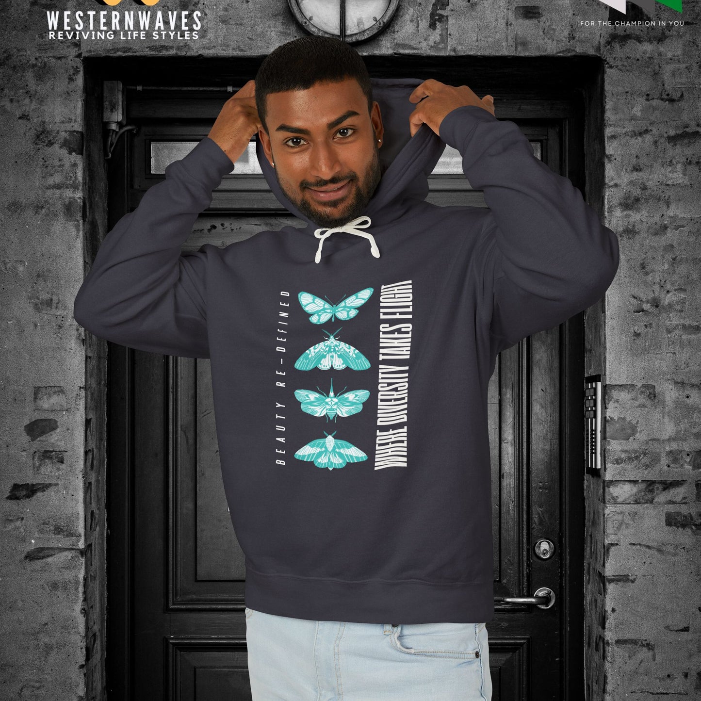 Unisex Lightweight Hooded Sweatshirt – N2+ Series USLWHSS PT2WW011_ Limited Edition Crafted Comfort by WesternWaves: