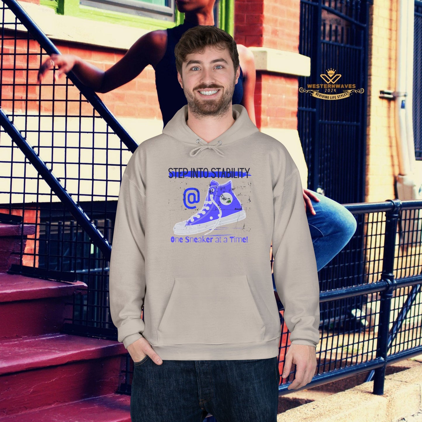 Unisex EcoSmart® Pullover Hoodie Sweatshirt_ N2+ Series USESPOHSS PT2WW001_ LImited Edition Quality Garment by WesternWaves:
