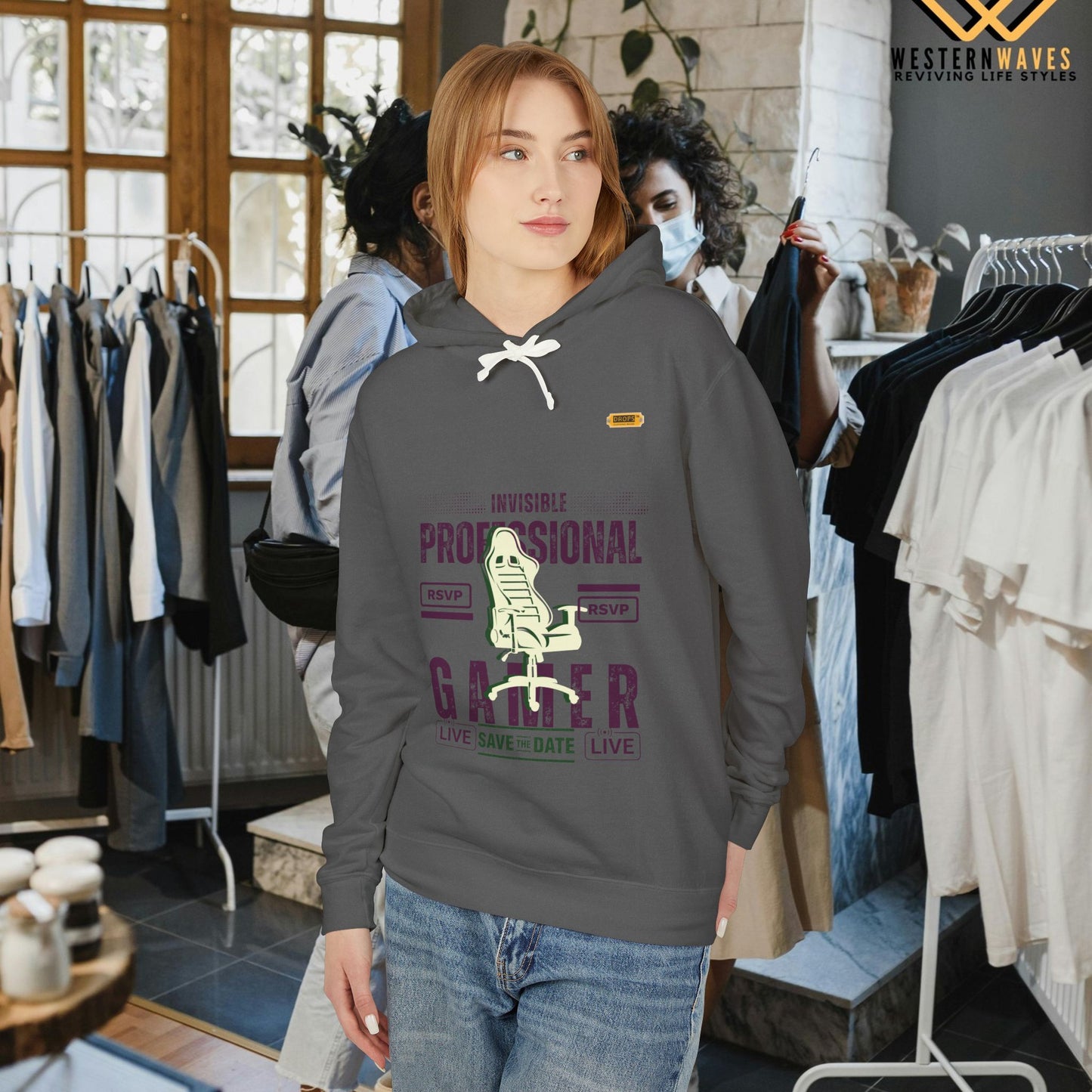 Unisex Lightweight Hooded Sweatshirt – N2* Series USLWHSS PT2WW027_ Limited Edition Crafted Comfort by WesternWaves: