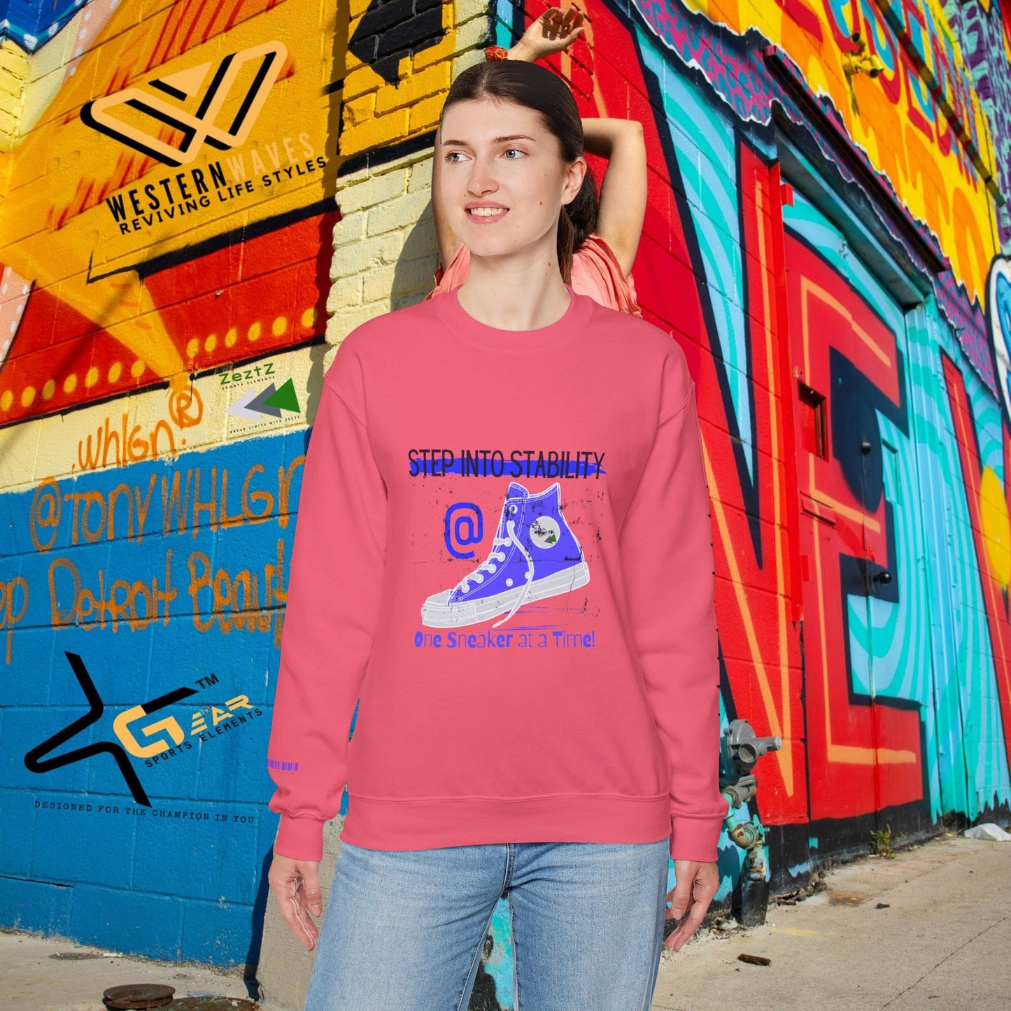 Unisex Heavy Blend™ Crewneck Sweatshirt_ N3+ Series UHBCSS PT2WW031_ Limited Edition Pure Luxury By WesternWaves: