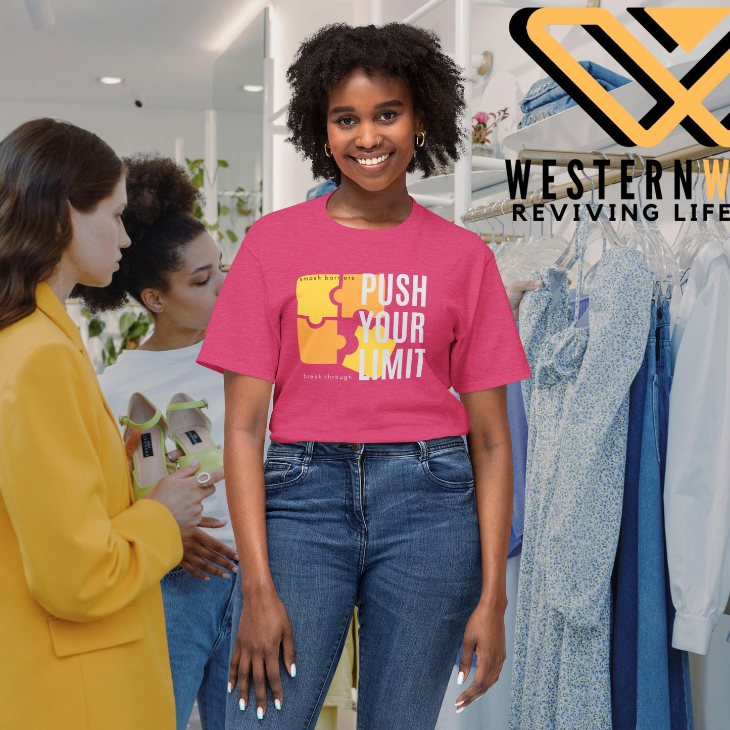 Unisex HD Cotton™ T-shirt_ N+ Series USHDCTS PT2WW003_ Limited Edition Unisex HD Cotton™ T-shirt by WesternWaves