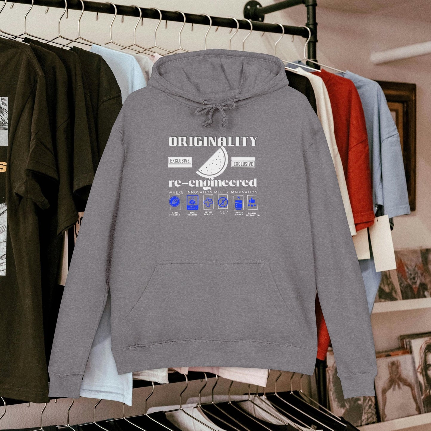 Unisex French Terry hoodie_ N8* Series USFTH PT2WW001_ Limited Edition Everyday Comfort by WesternWaves: