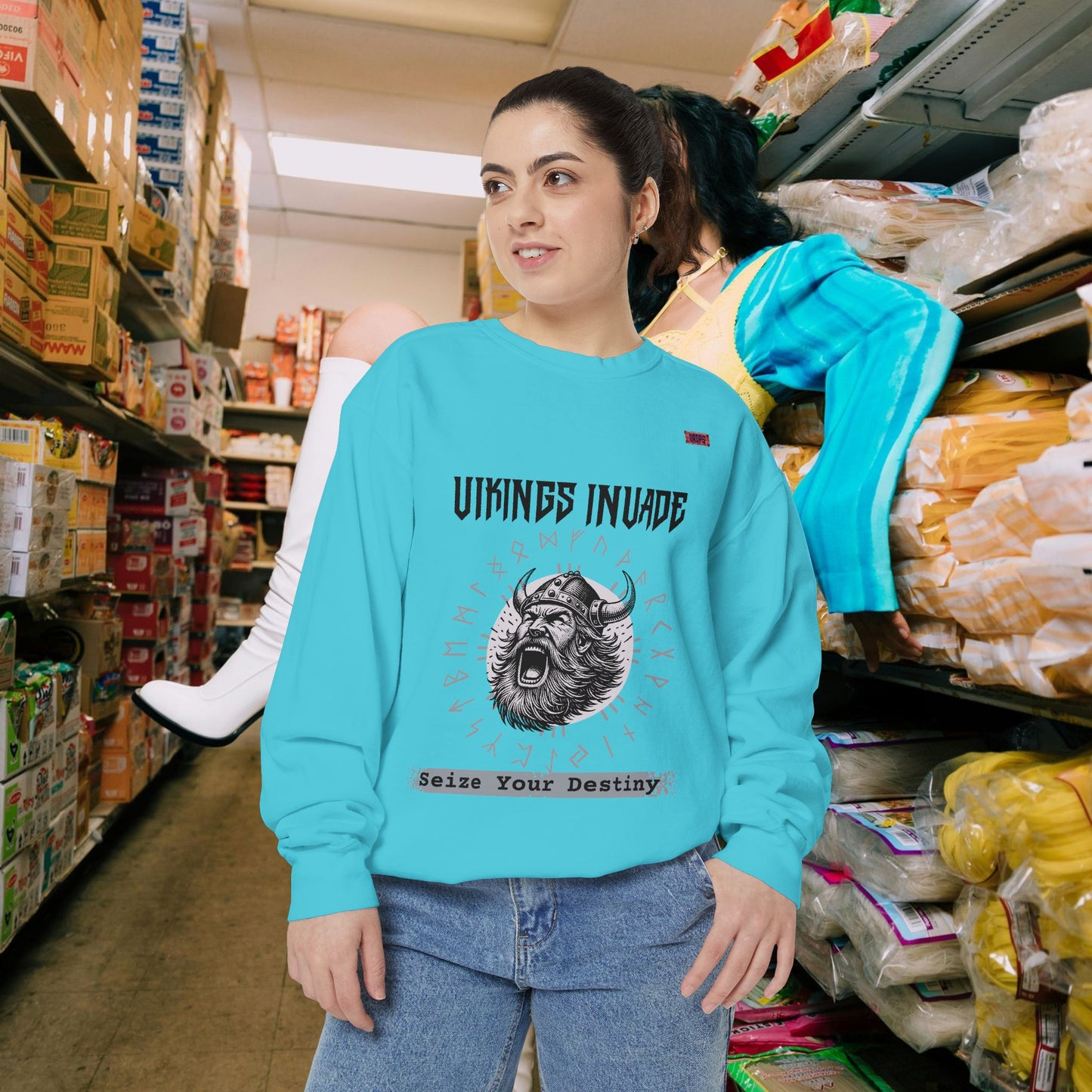 Unisex Garment-dyed Sweatshirt_ Series UWD 063_ Limited Edition Cozy Apparel for Adventurers by WesternWaves: