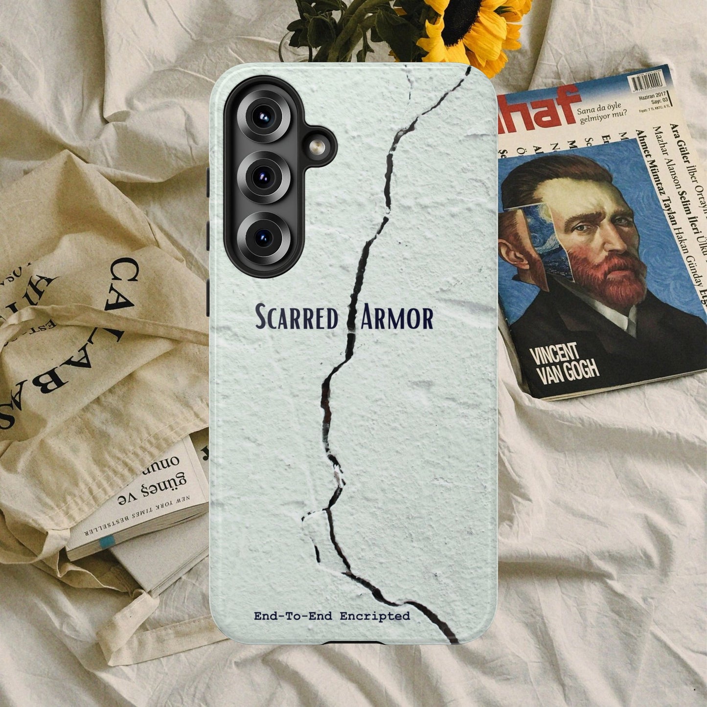 Tough Cases_ Samsung Galaxy Phone Case_ Series N8+ TCPCASE PT2WW003_ Limited Edition Scarred Armor Design Samsung Galaxy Phone Cases by WesternWaves: