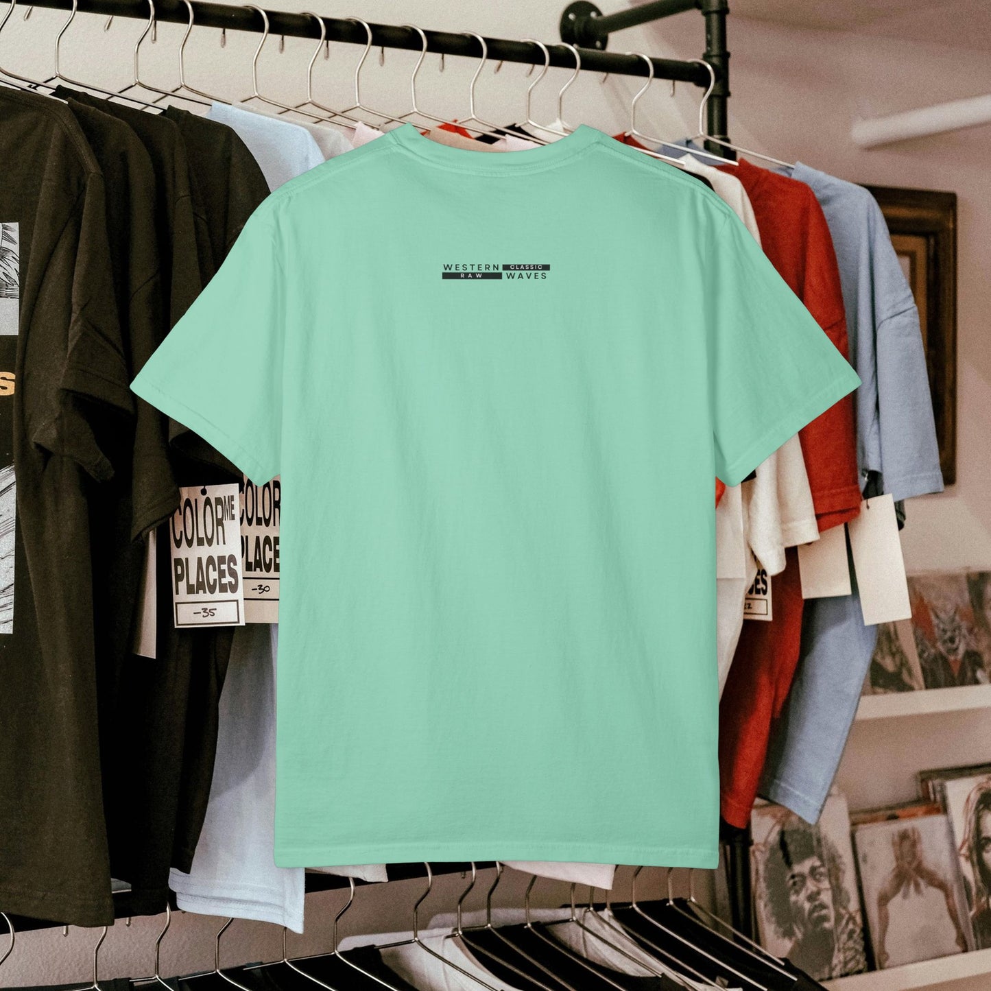 Unisex Garment-Dyed T-shirt_ N2 Series USGDTS PT2WW002_ Comfort Colors 1717_ WesternWaves Limited Edition: