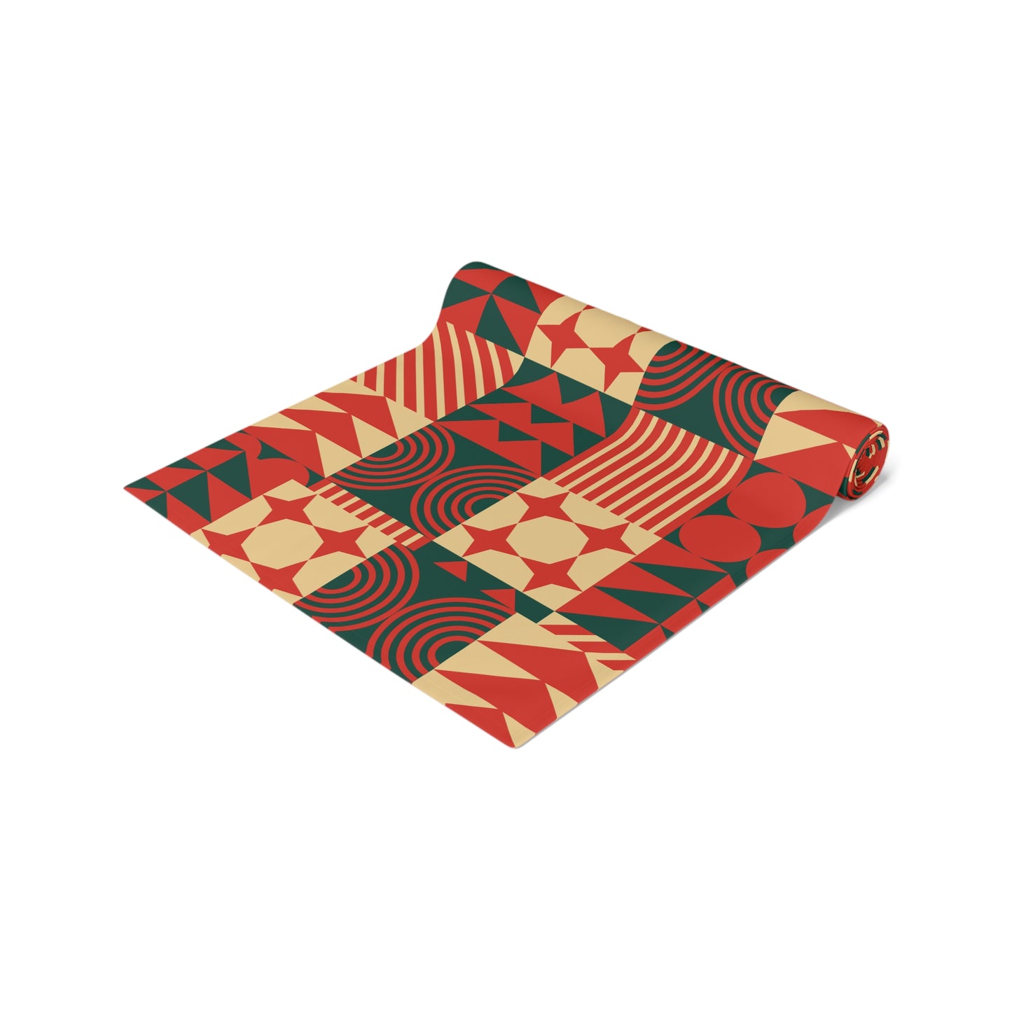 Table Runner (Cotton, Poly)_ Elegant Black Rare Design of a Table Runner_ N7+ Series TRUNNER PT2WW002_ Limited Edition by WesternWaves_