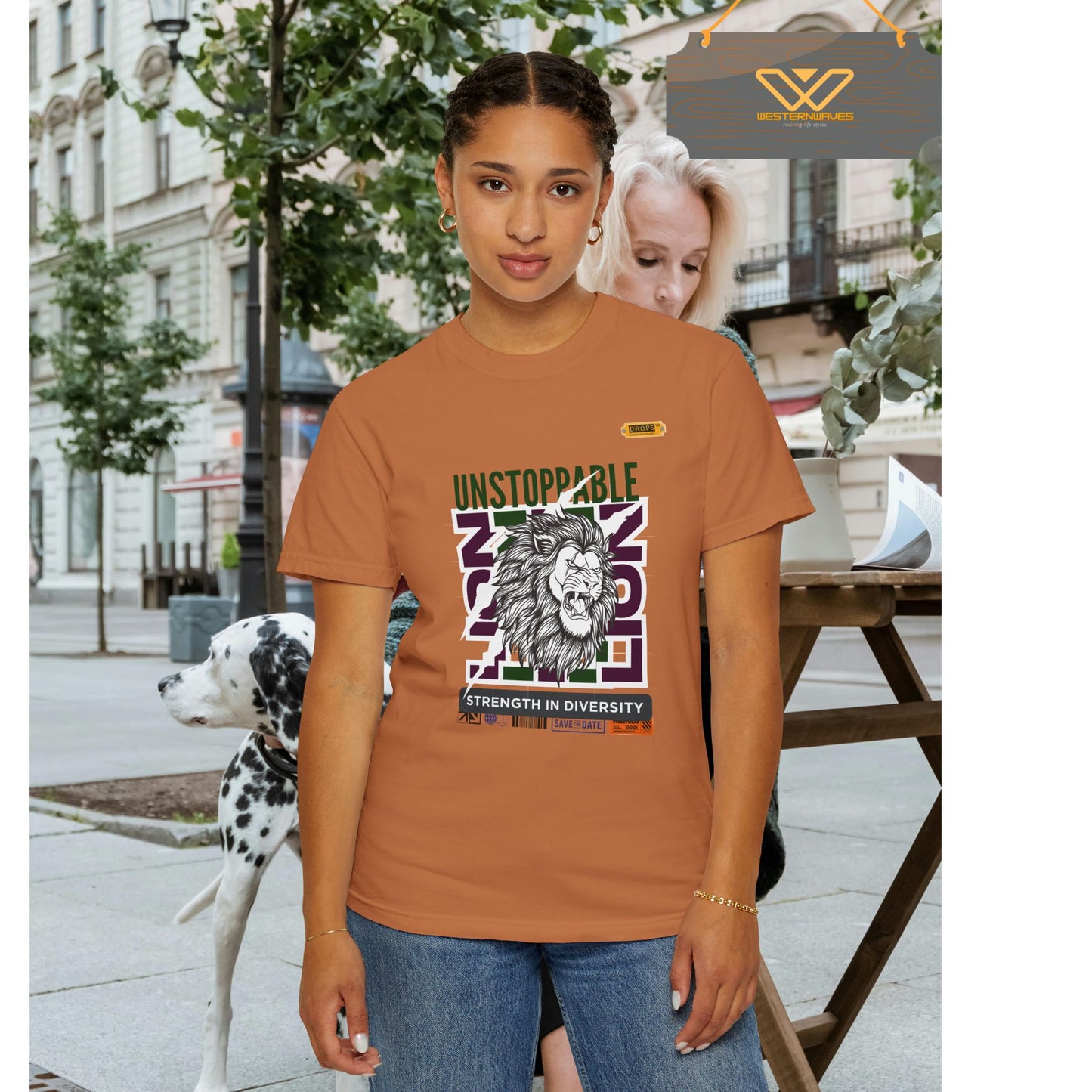 Unisex Garment-Dyed T-Shirt_ 26 June 2025_ Limited Edition Strength in Diversity by WesternWaves: