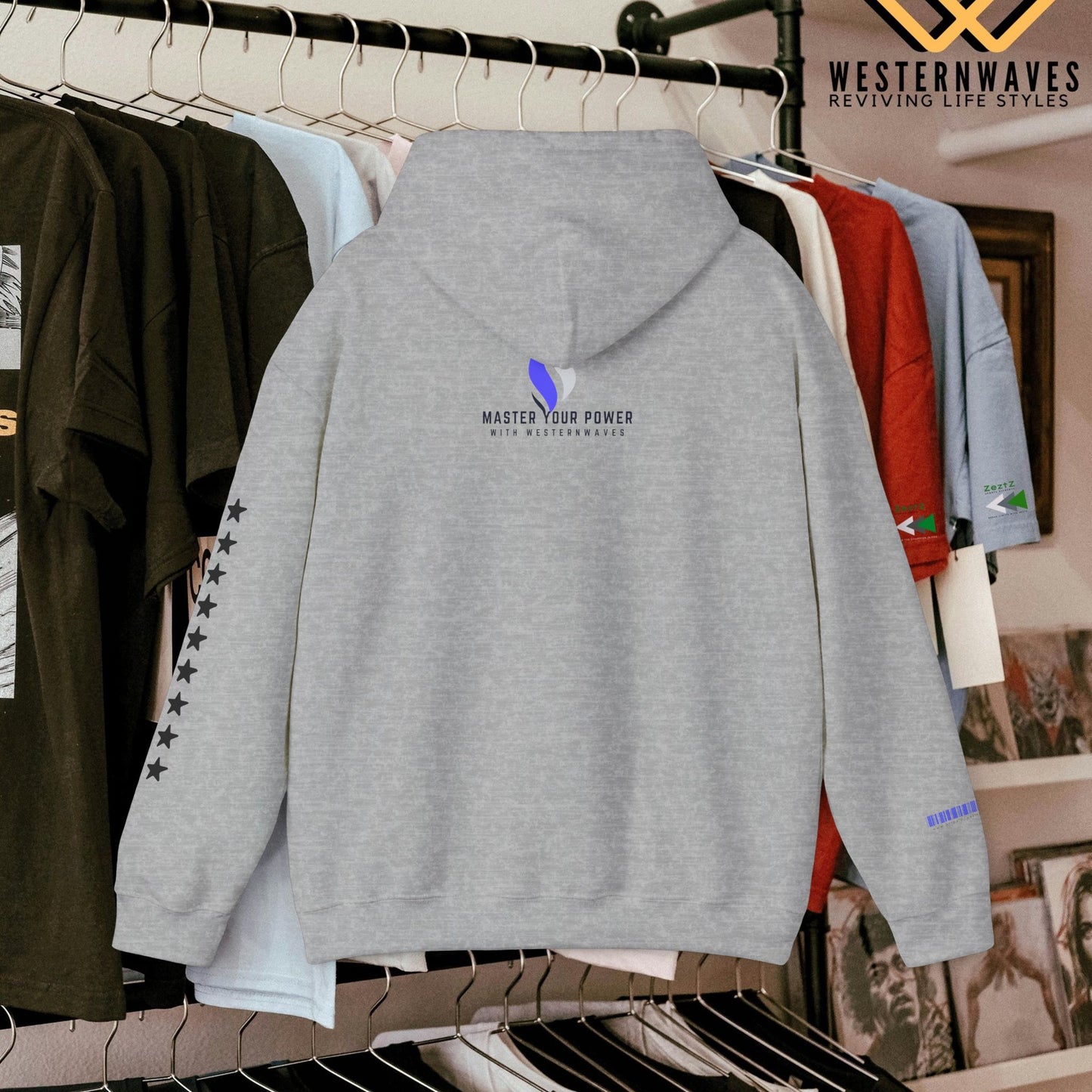 Unisex Heavy Blend™ Crewneck Sweatshirt_ N3+ Series UHBCSS PT2WW008_ Limited Edition Comfort & Style by WesternWaves: