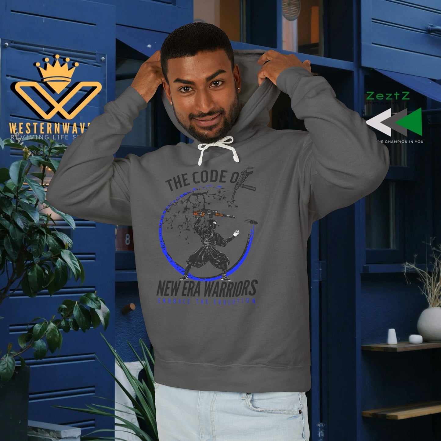 Unisex Lightweight Hooded Sweatshirt – N2+ Series SPW USLWHSS PT2WW014_ Limited Edition Crafted Comfort by WesternWaves: