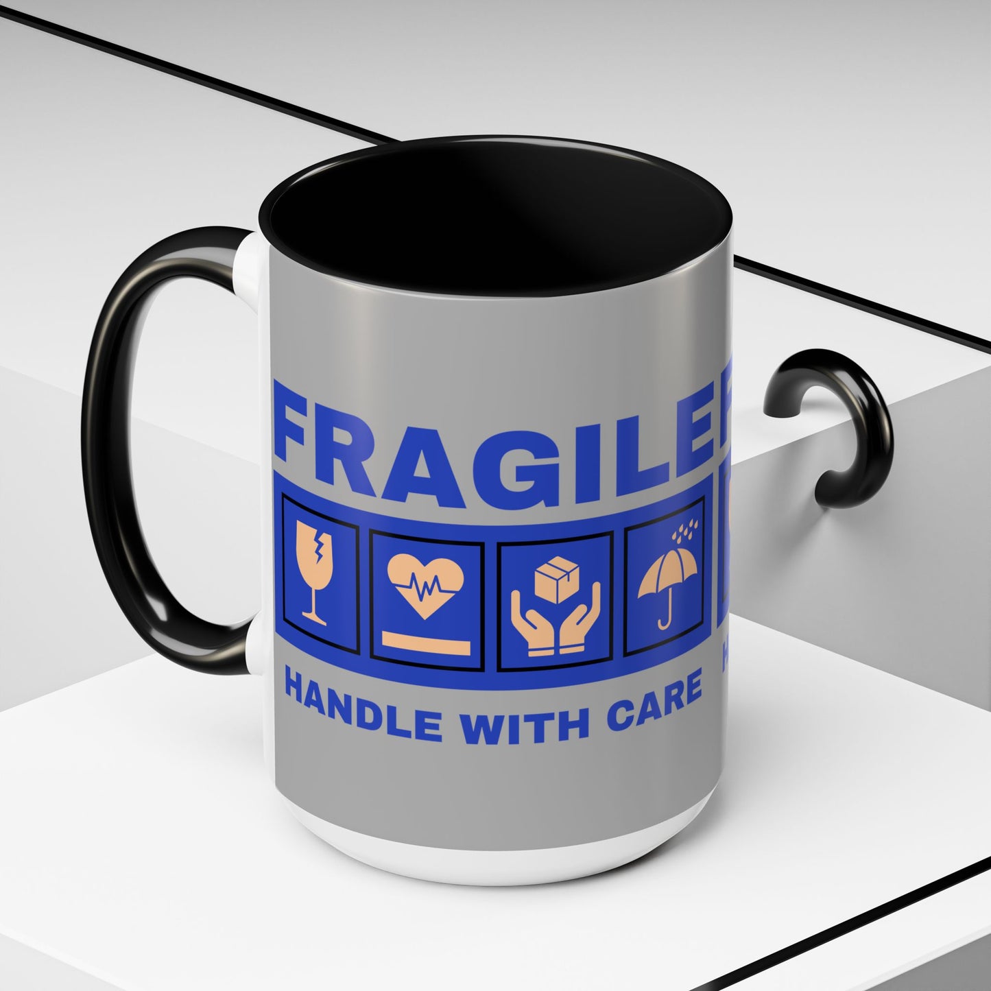 Accent Coffee Mug 11, 15oz_ N2+ Series ACM11OZ PT2WW006_ Vibrant Limited Edition Design by WesternWawes: