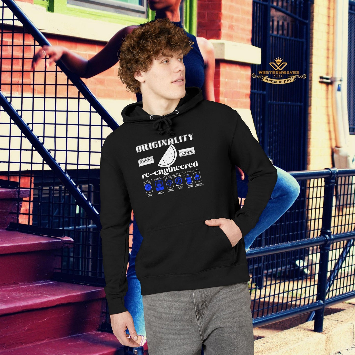 Unisex French Terry hoodie_ N8* Series USFTH PT2WW001_ Limited Edition Everyday Comfort by WesternWaves: