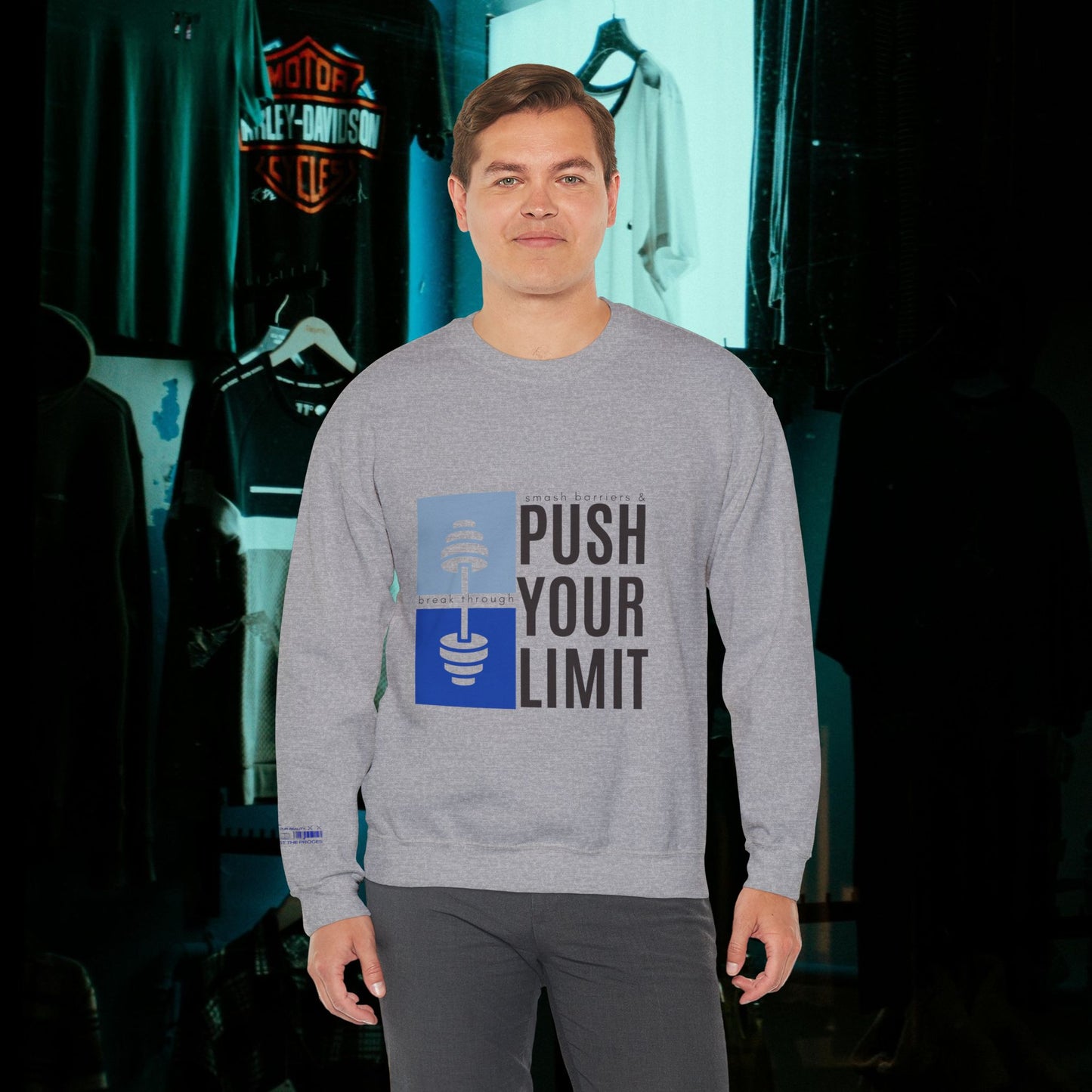 Unisex Heavy Blend™ Crewneck Sweatshirt_ N+ Series UHBCSS PT2WW027_ Limited Edition by WesternWaves: