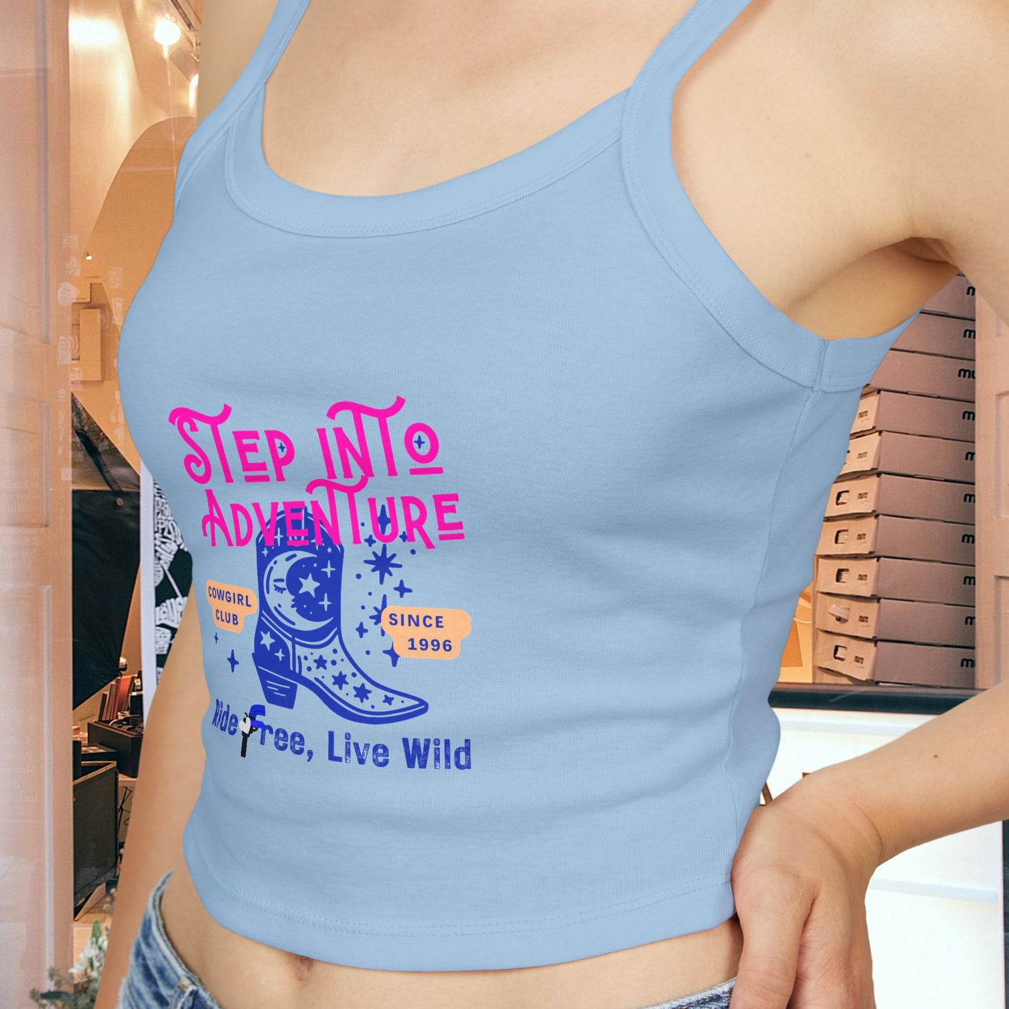 Tank Top for Women _Ethically Made Cotton Blend Fabric XS-2XL_N2+ Series SPW TT4W PT2WW001_ Limited Edition Comfort & Style by WesternWaves:.