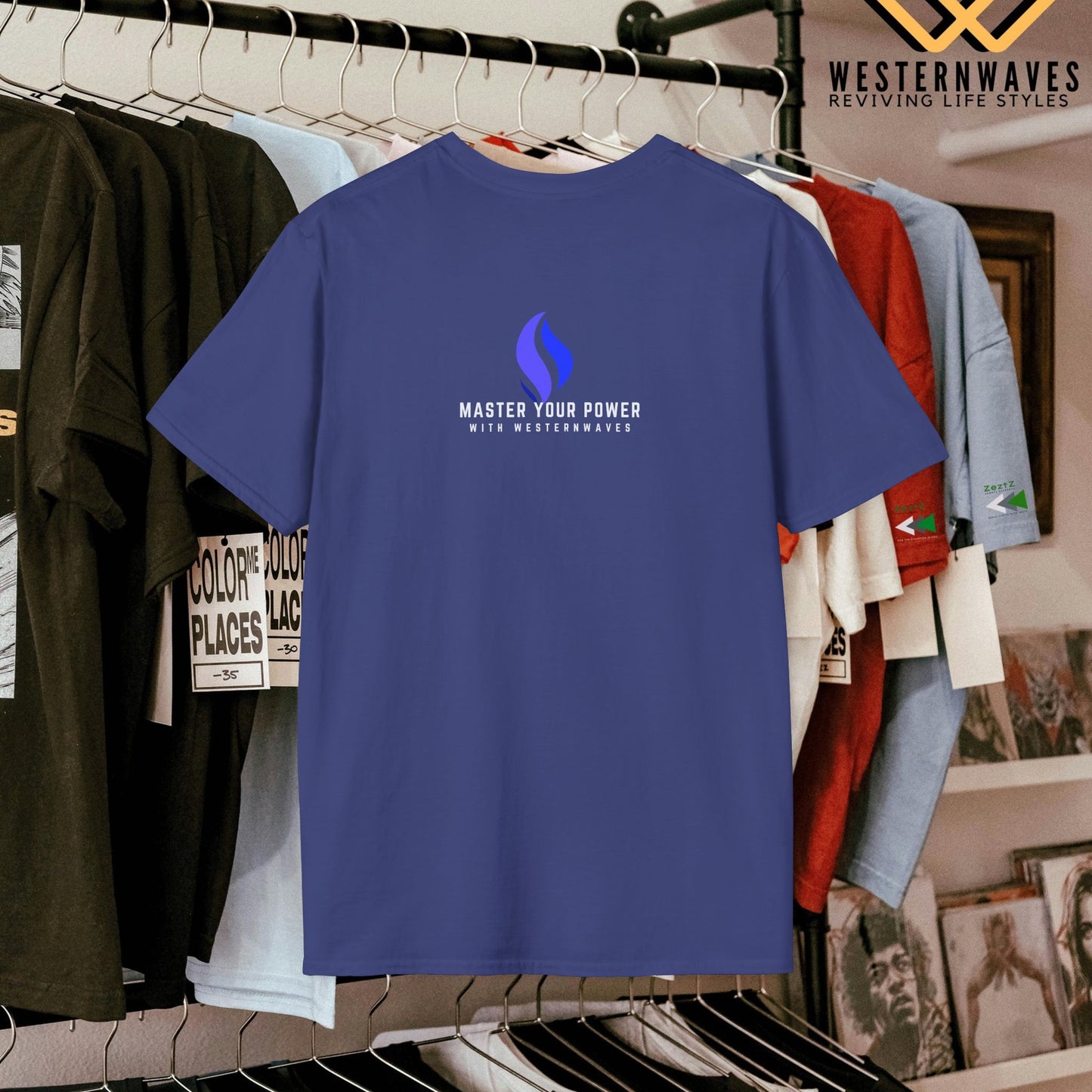 Unisex Softstyle T-Shirt_ N3+ Series USSTS FT2WW005_ Limited Edition Redefines & Relaxation by WesternWaves: