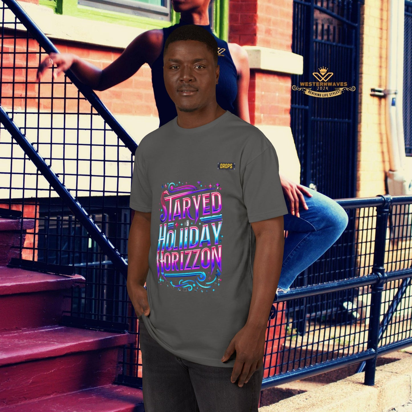 Unisex Sueded T-shirt_ 28 June 2025_ Limited Edition Summer Festivities, by WesternWaves: