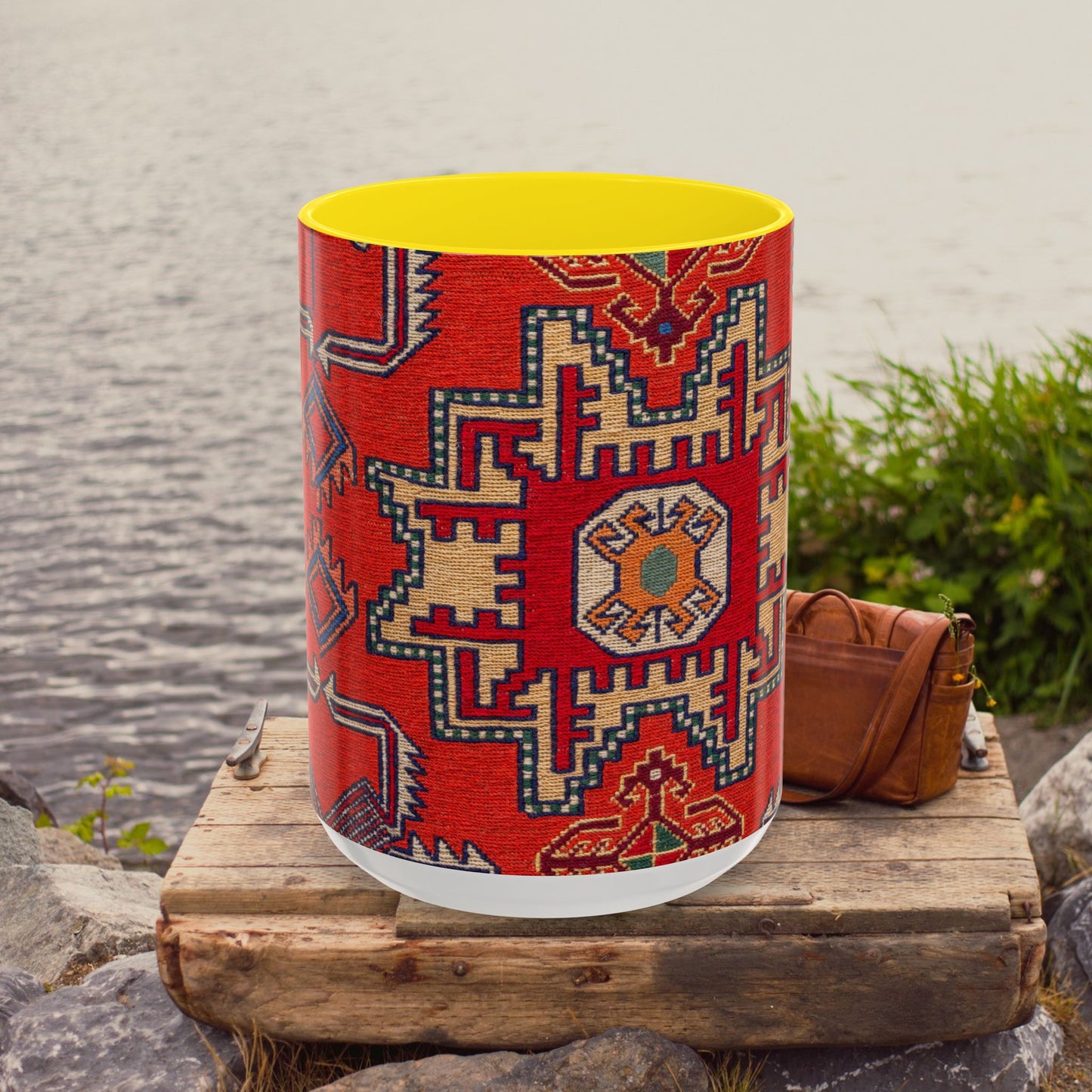 Accent Coffee Mug 11, 15oz_ N3+ Series ACM11OZ PT2WW019_ Limited Edition Perfect Blend of Style by WesternWaves: