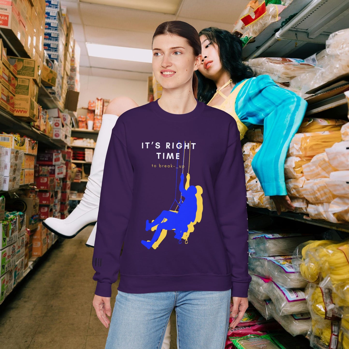 Unisex Heavy Blend™ Crewneck Sweatshirt_ N3+ Series UHBCSS PT2WW020_ Limited Edition by WesternWaves: