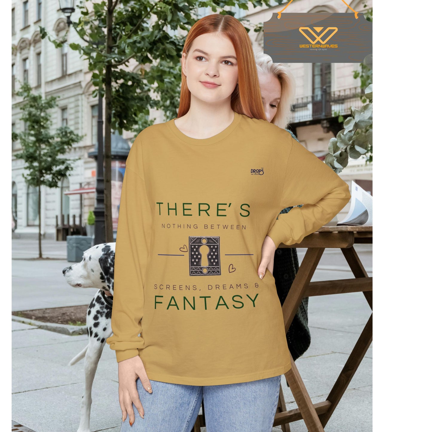 Unisex Long Sleeve T-Shirt_ N7+ Series USLSTSHIRT PT2WW001_ Limited Edition Trendy Vibes by WesternWaves: