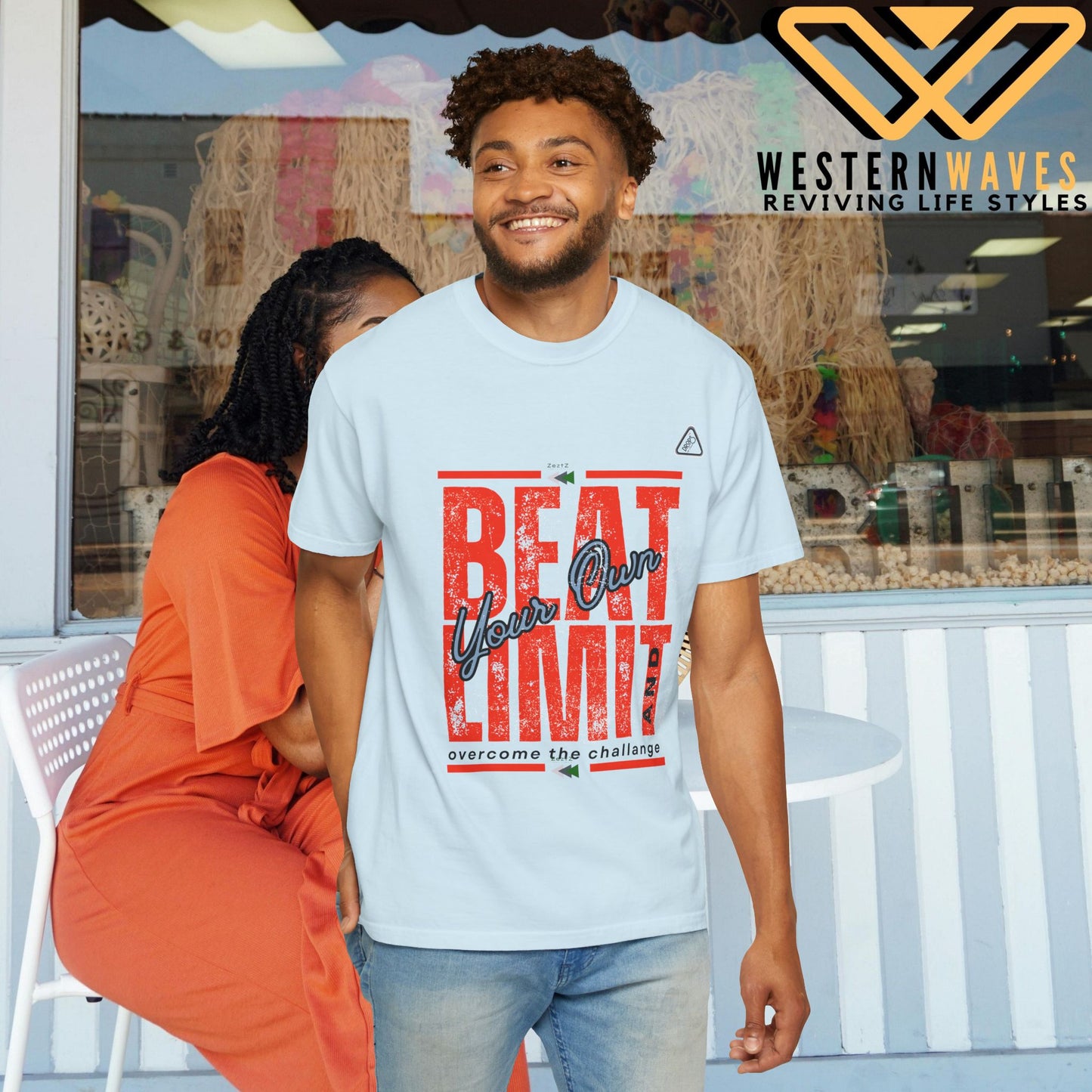 Unisex Garment-Dyed T-shirt_ N2 Series USGDTS PT2WW002_ Comfort Colors 1717_ WesternWaves Limited Edition:
