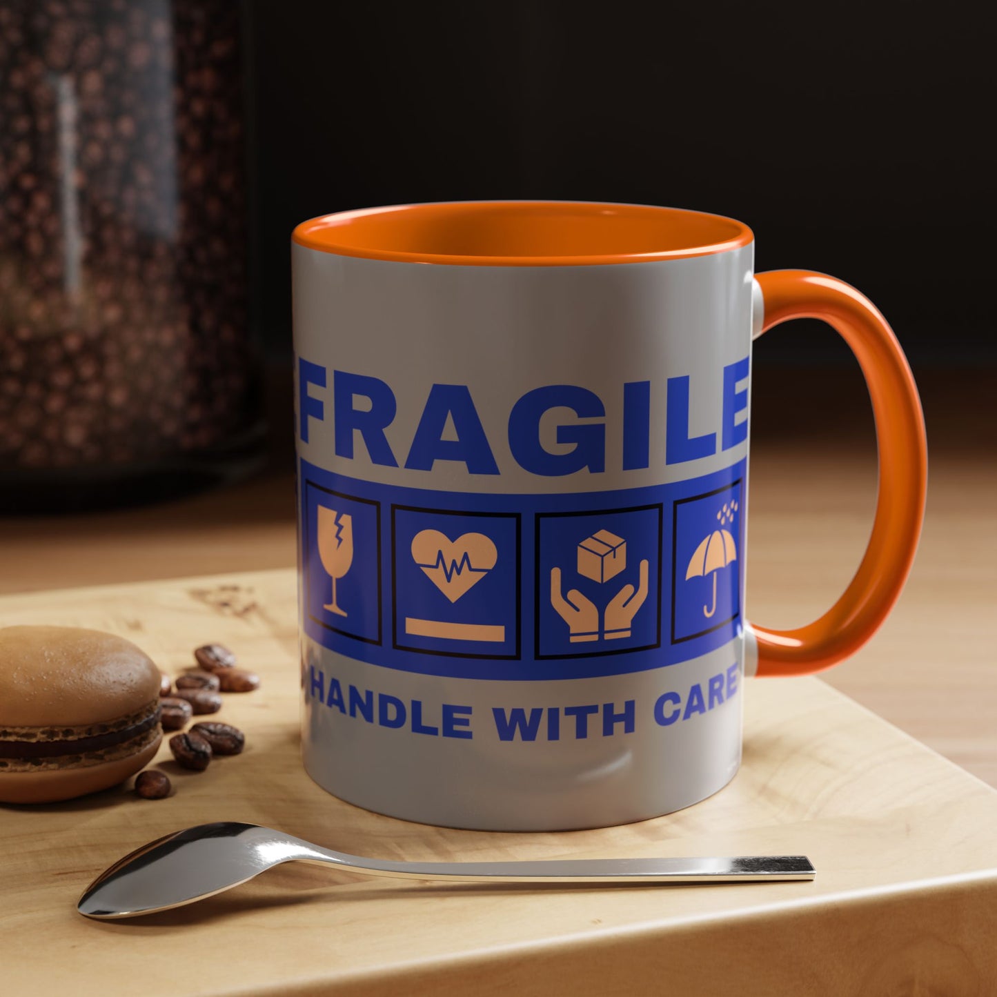 Accent Coffee Mug 11, 15oz_ N2+ Series ACM11OZ PT2WW006_ Vibrant Limited Edition Design by WesternWawes: