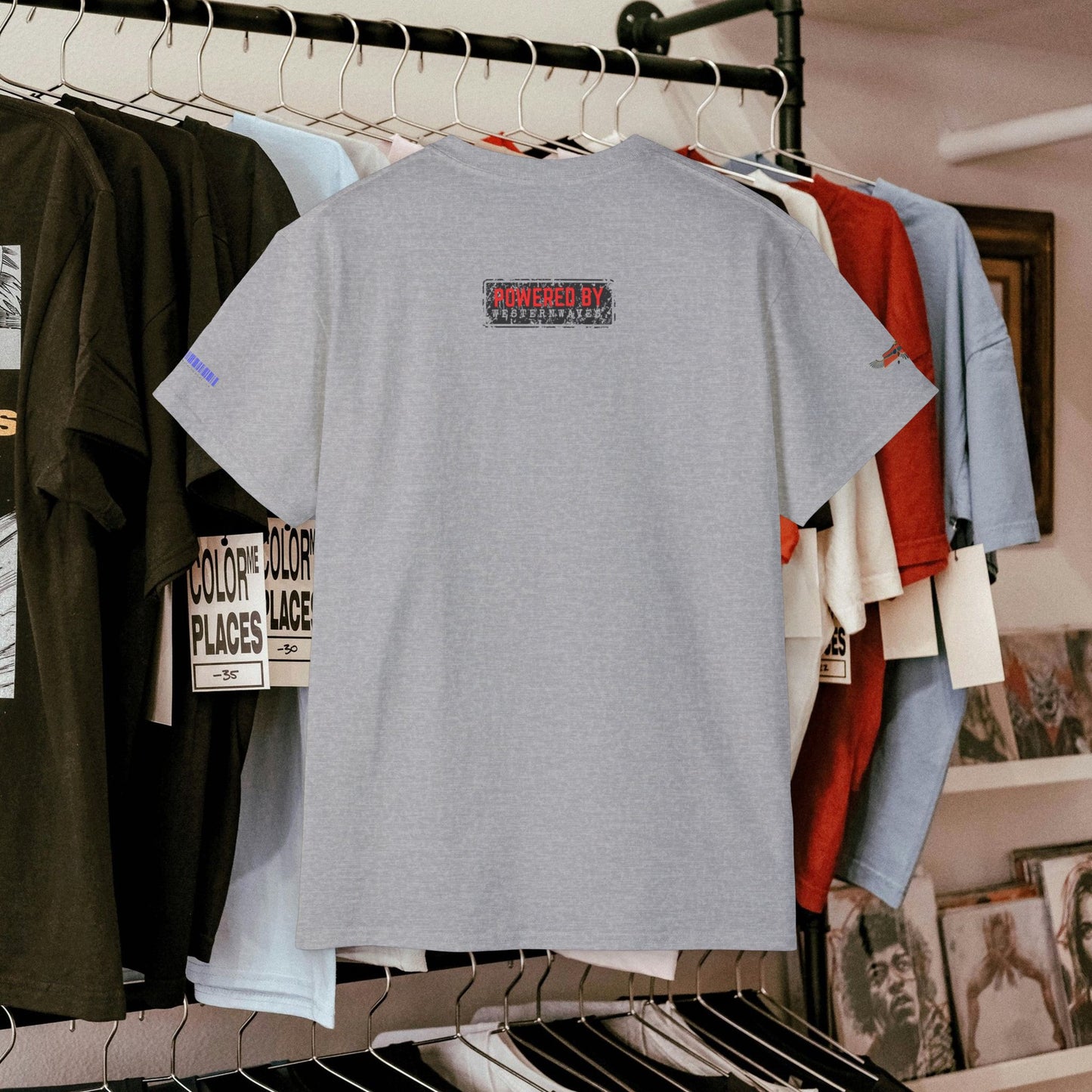 Unisex Ultra Cotton Tee_ Classic Comfort Unleashed_ N2 Series USUCTEE PT2WW004_ Limited Edition Maximum Comfort & Style by WesternWaves: