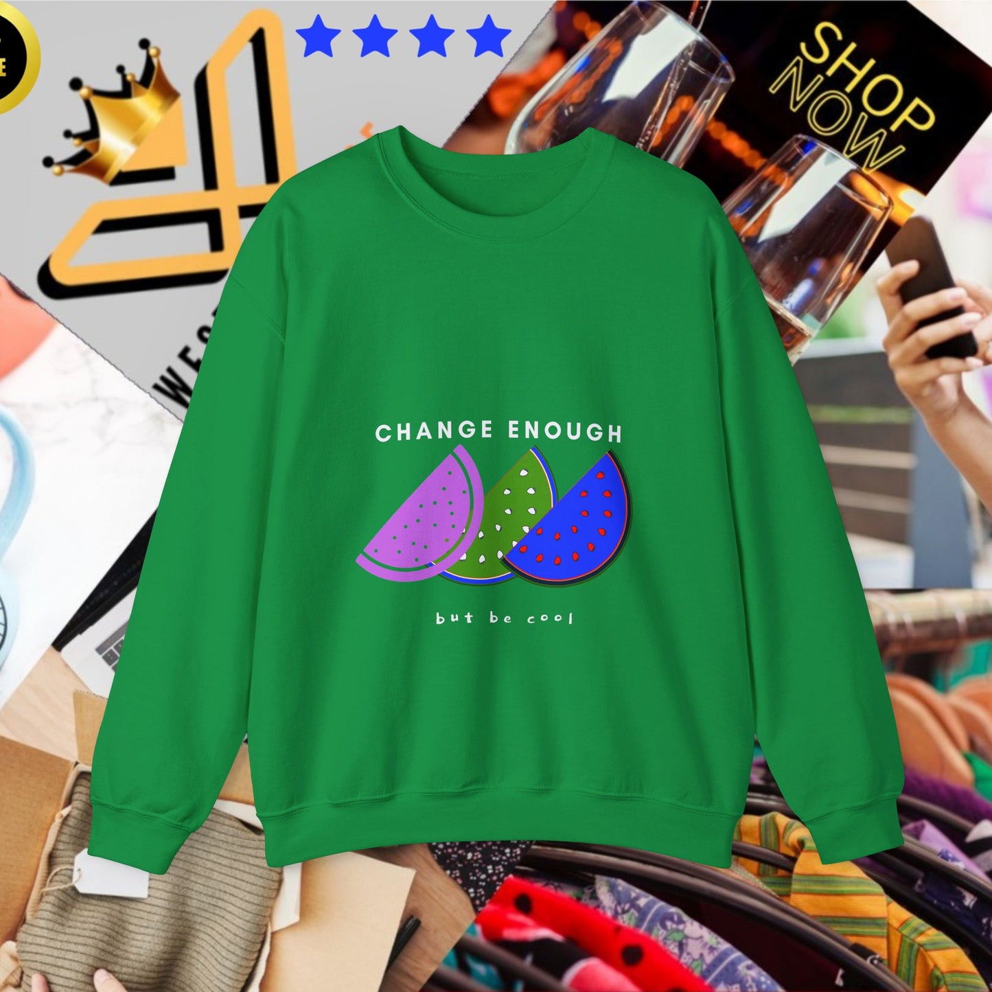 Unisex Heavy Blend™ Crewneck Sweatshirt_ N2+ Series UHBCSS PT2WW003_L imited Edition Pure Luxury for Every Occasion by WesternWaves:
