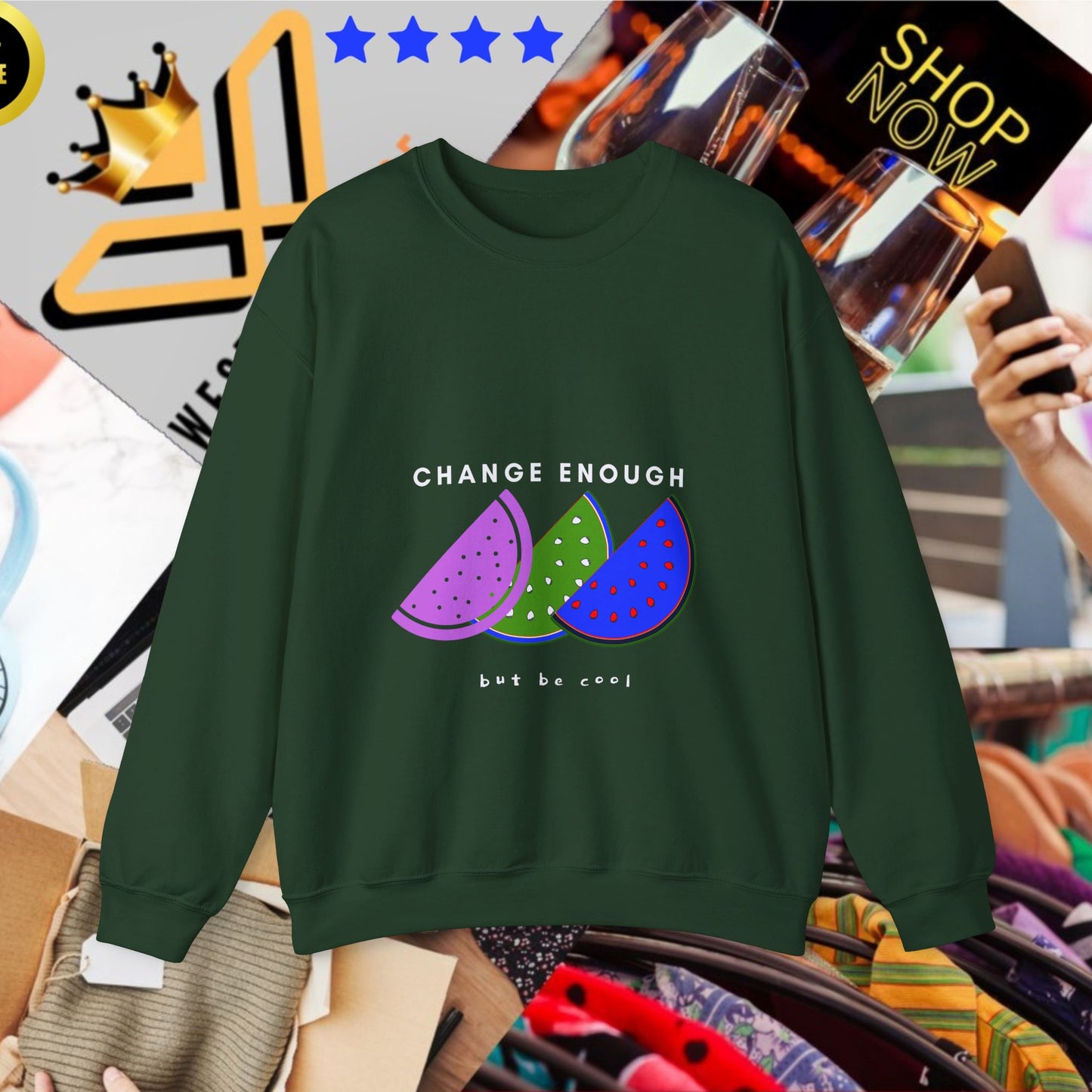 Unisex Heavy Blend™ Crewneck Sweatshirt_ N2+ Series UHBCSS PT2WW003_L imited Edition Pure Luxury for Every Occasion by WesternWaves: