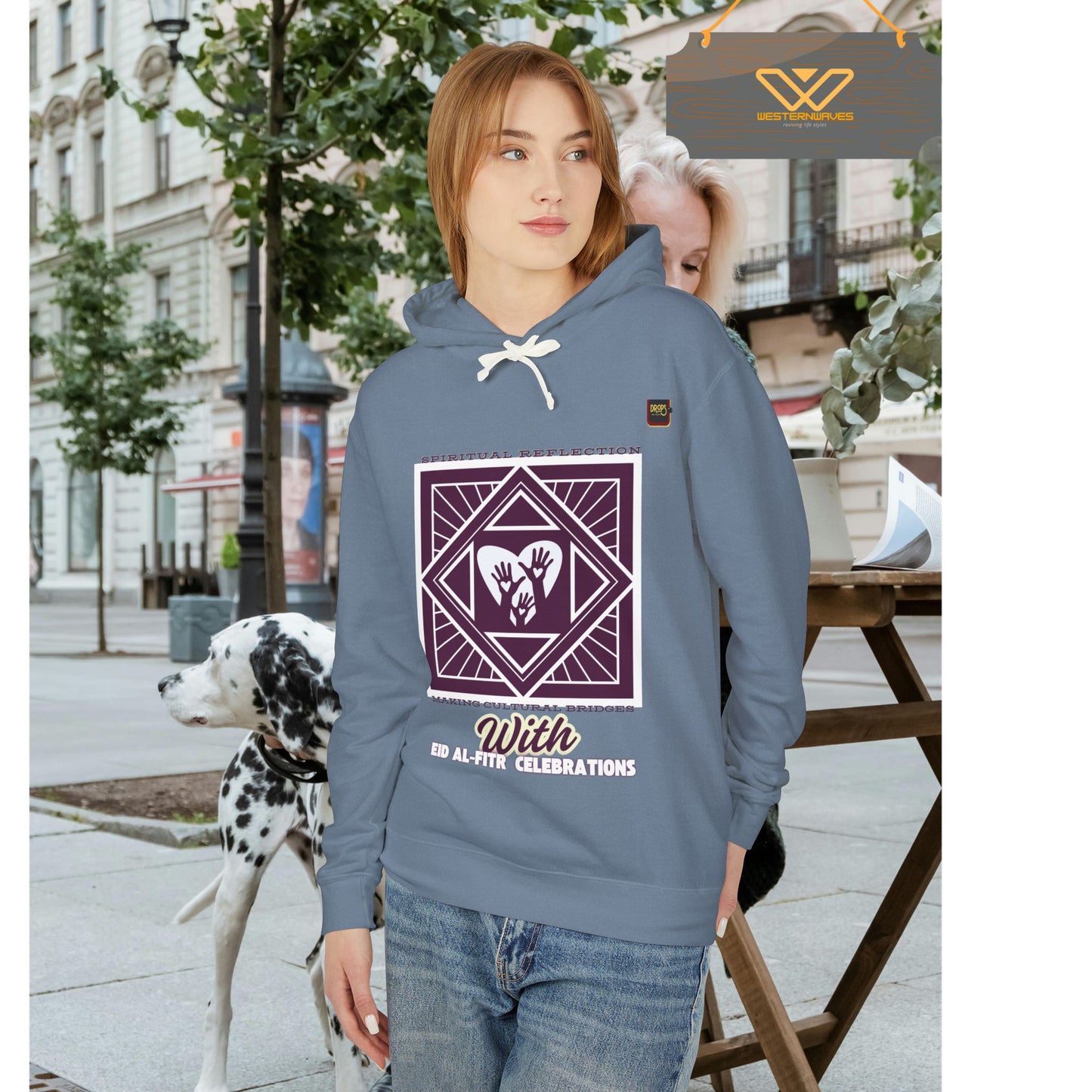 Unisex Lightweight Hooded Sweatshirt – N2+ Series USLWHSS PT2WW023_ Limited Edition Crafted Comfort by WesternWaves: