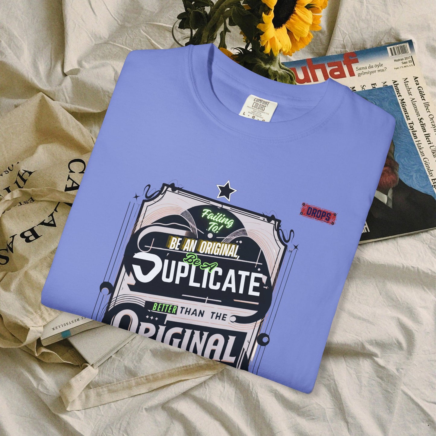 unisex garment-dyed t-shirt_ 09 July 2025_ Limited Edition Everyday Casual Wear by WesternWaves: