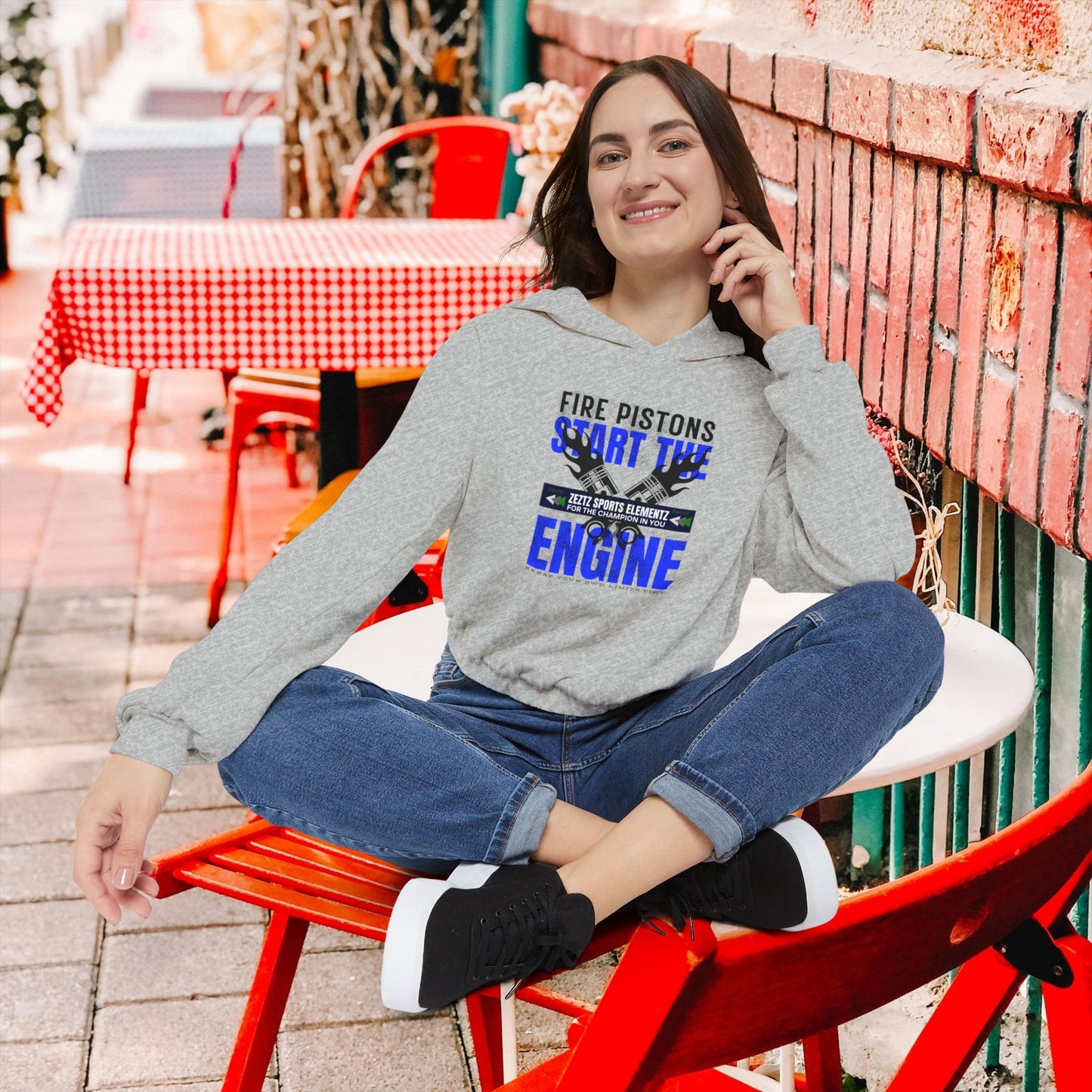 Women's Cinched Bottom Hoodie_ N3+ Series WCBH PT2WW001_ Limited Edition Effortlessly Combined Style & Comfort by WesternWaves: