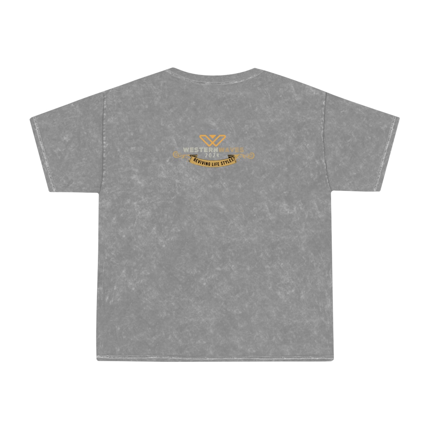 Unisex Mineral Wash T-Shirt_ N+ Series UMWTS PT2WW003_ Limited Edition Retro Revival Experience by WesternWaves: