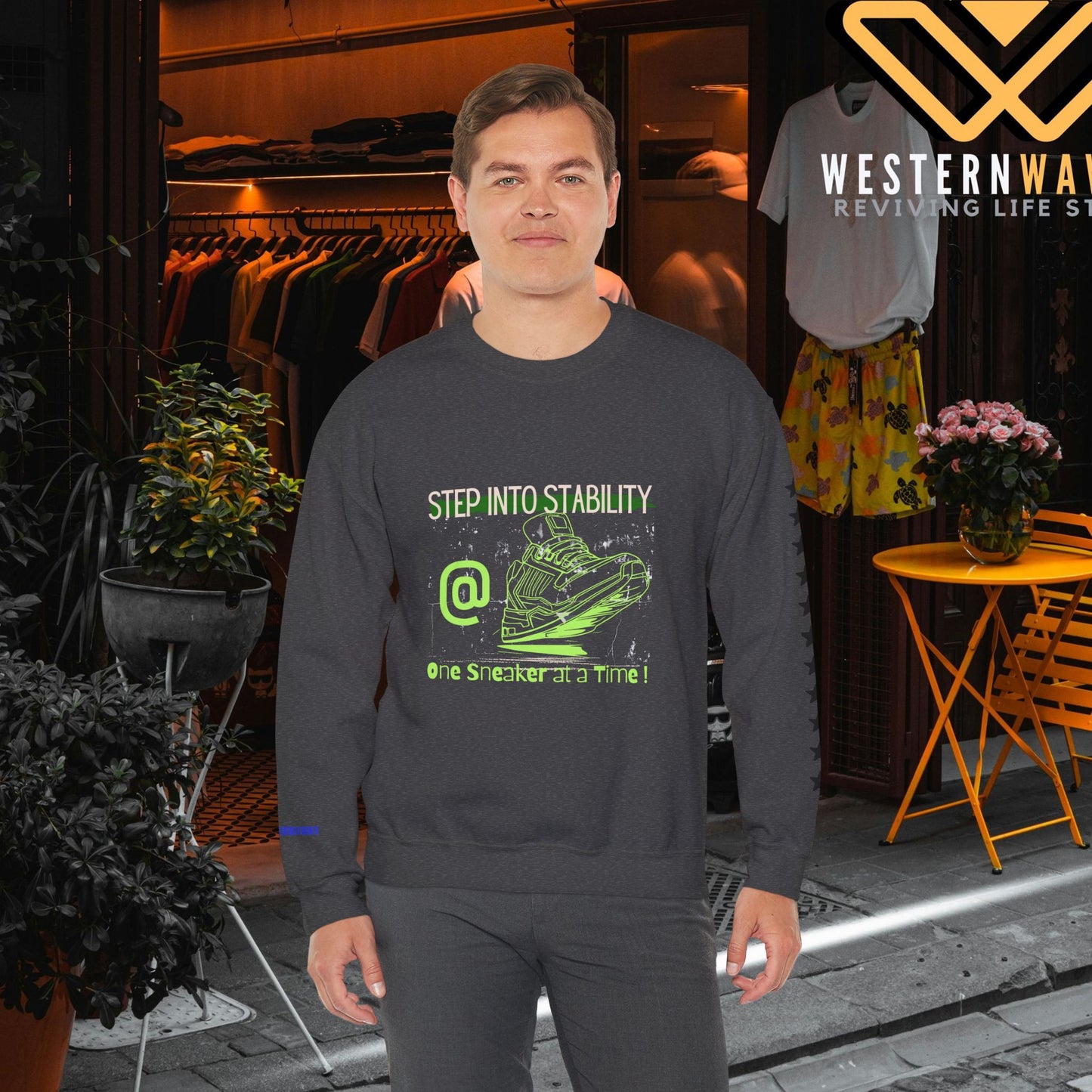 Unisex Heavy Blend™ Crewneck Sweatshirt_ N3+ Series UHBCSS PT2WW032_ Limited Edition Pure Luxury By WesternWaves: