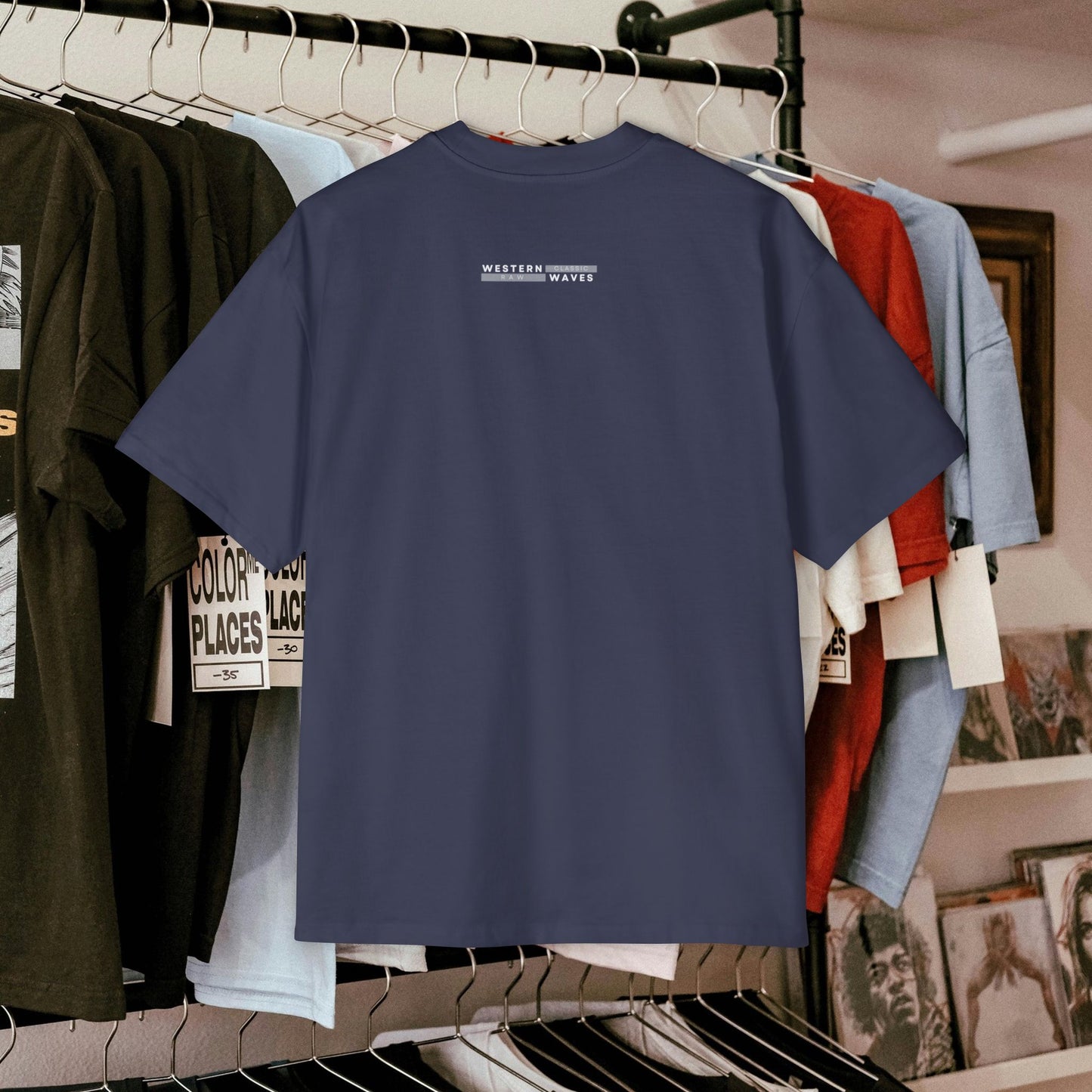Men's Oversized Graphic Tee_ Series N8+ MENSOSGTEE PT2WW001_ Series SHD 008_ Limited Edition Unique Casual Wear by WesternWaves: