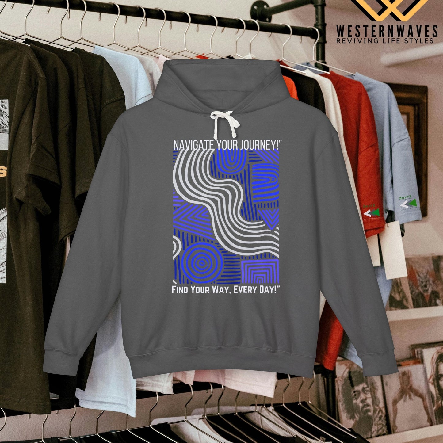 Unisex Lightweight Hooded Sweatshirt – N3+ Series USLWHSS PT2WW010_ Limited Edition Crafted Comfort by WesternWaves: